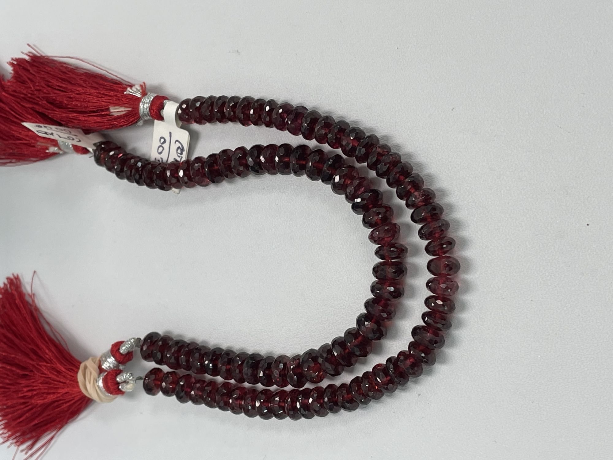 Red Garnet Rondelle Faceted