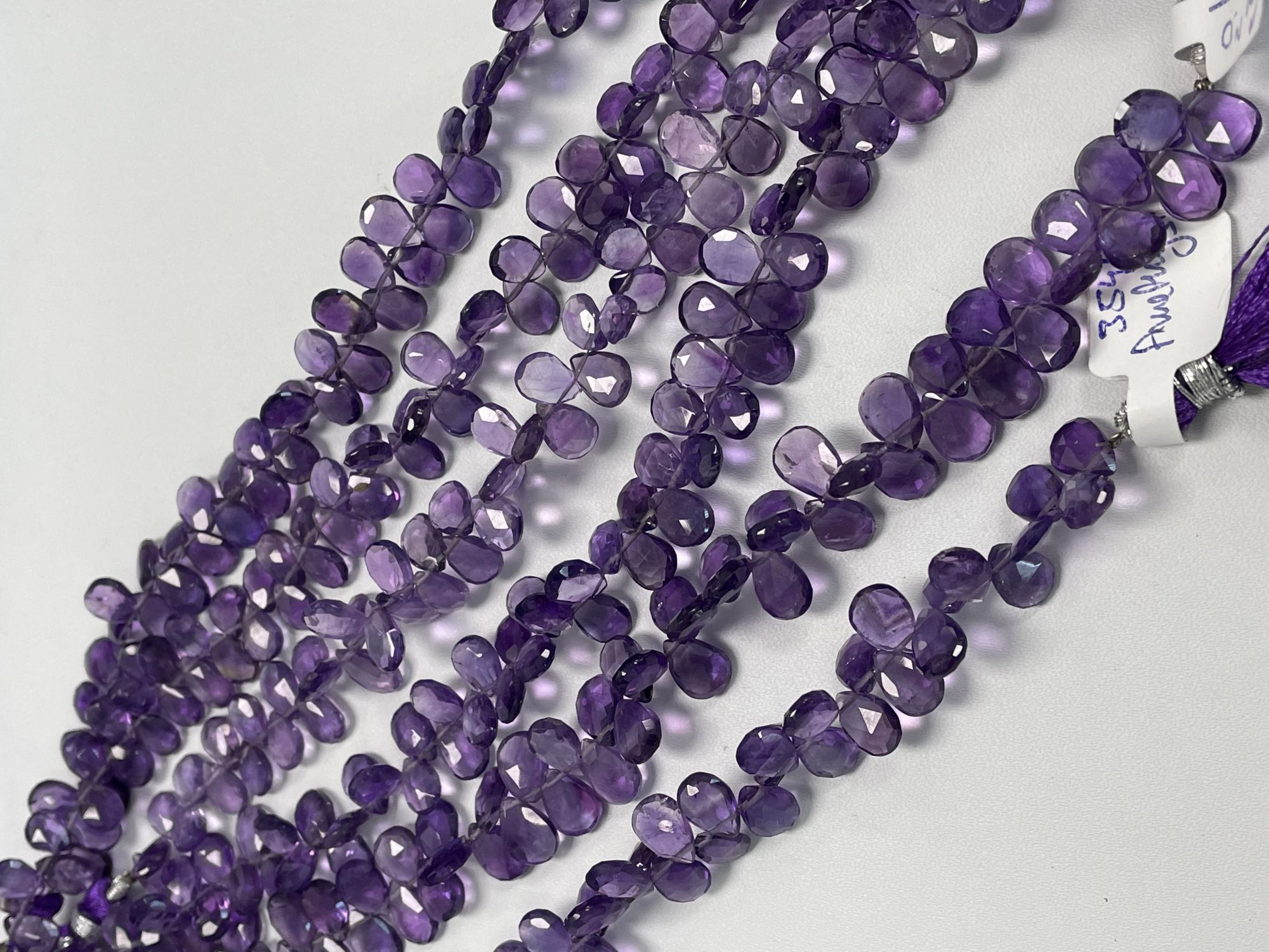 Purple Amethyst Pear Faceted