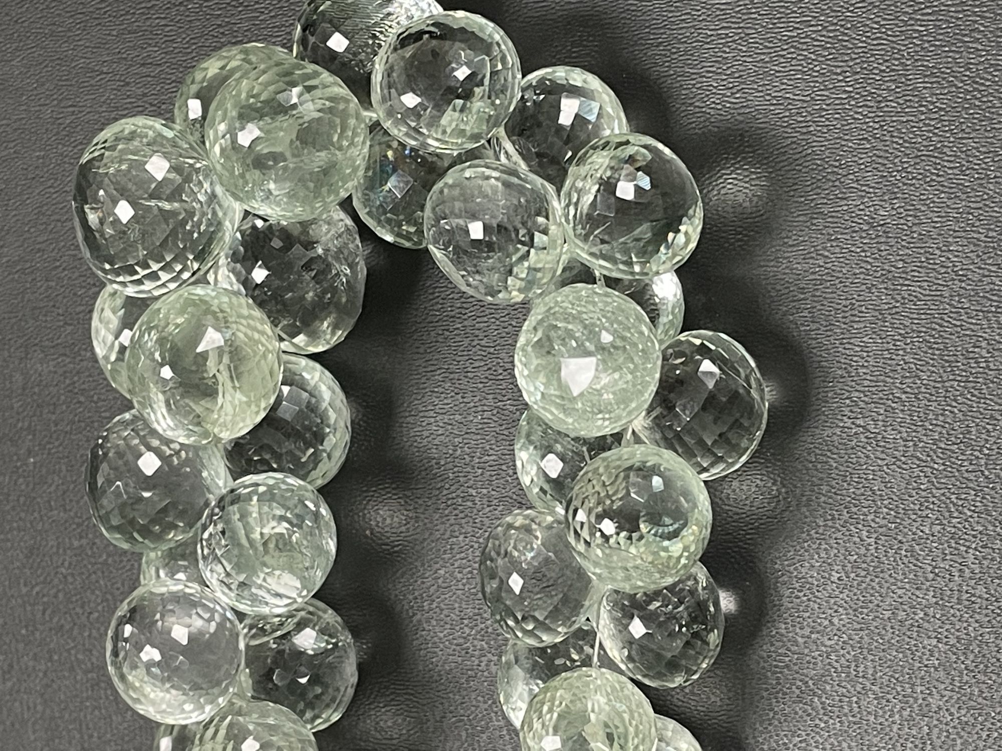 Green Amethyst Onion Faceted
