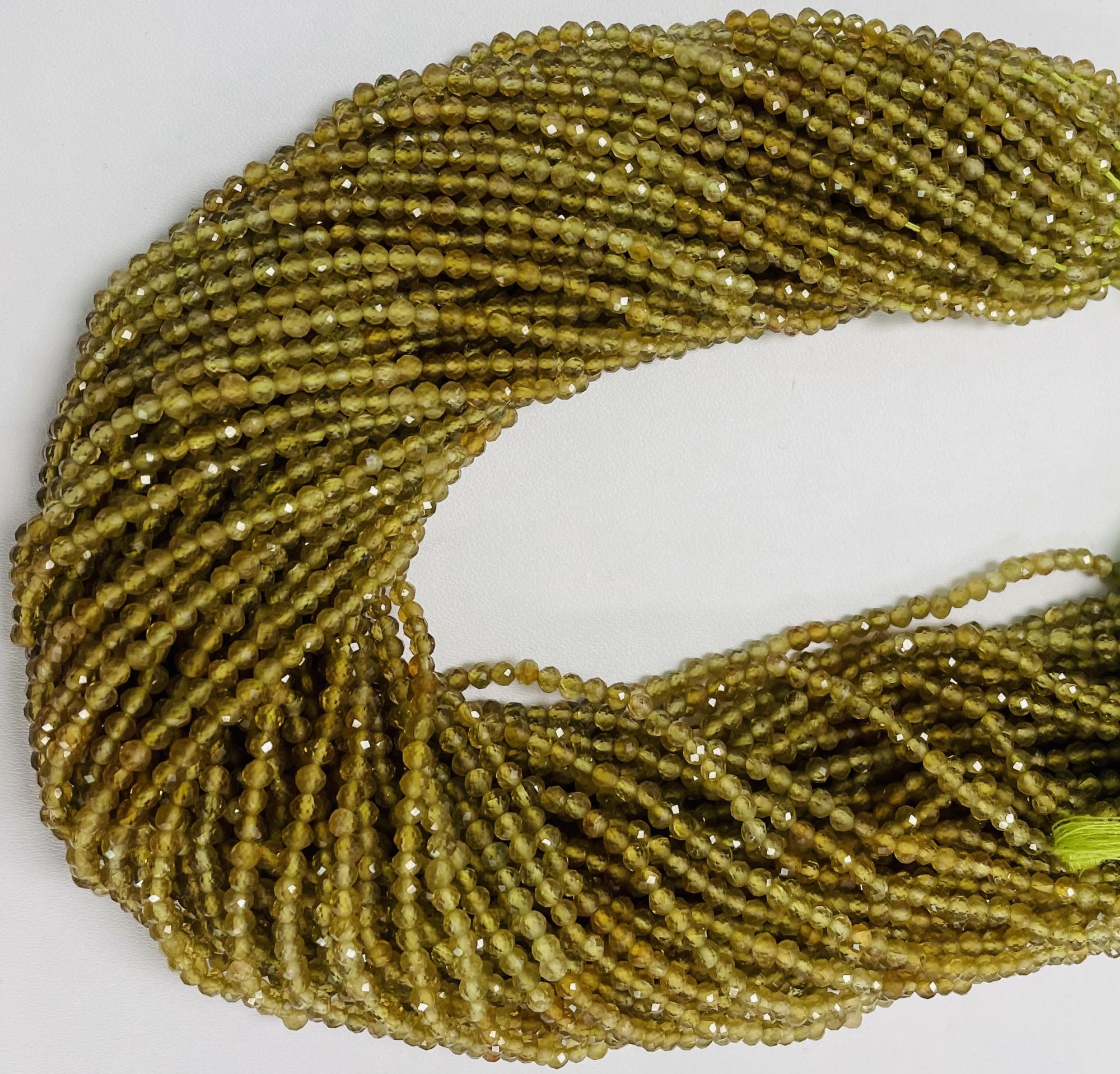 Grossular Garnet Rondelle Faceted