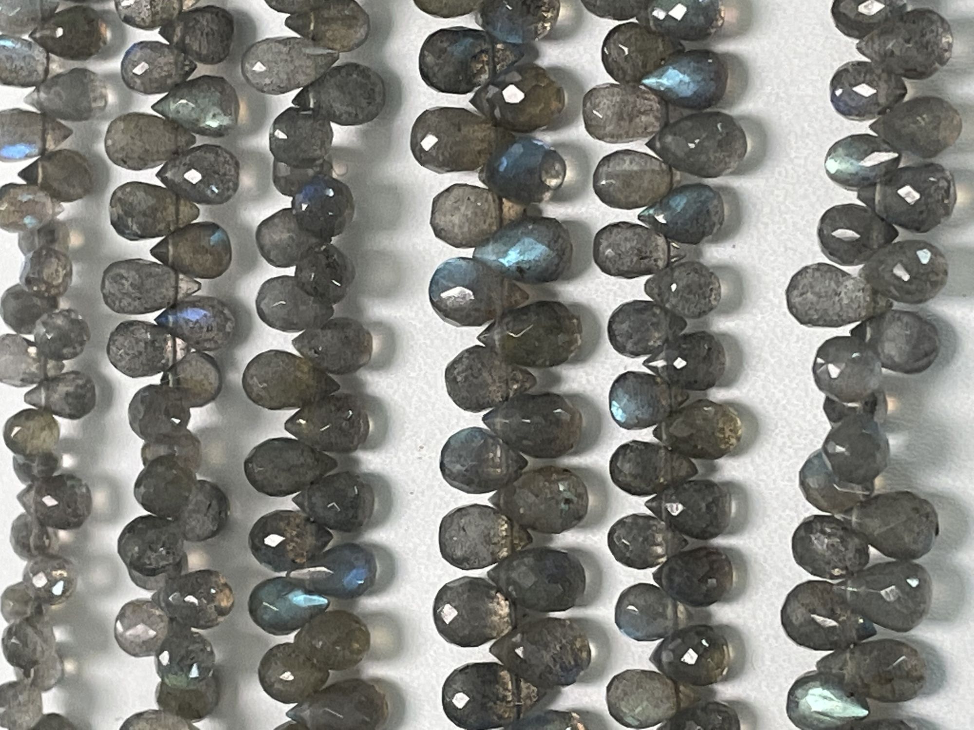 Labradorite Drop Faceted