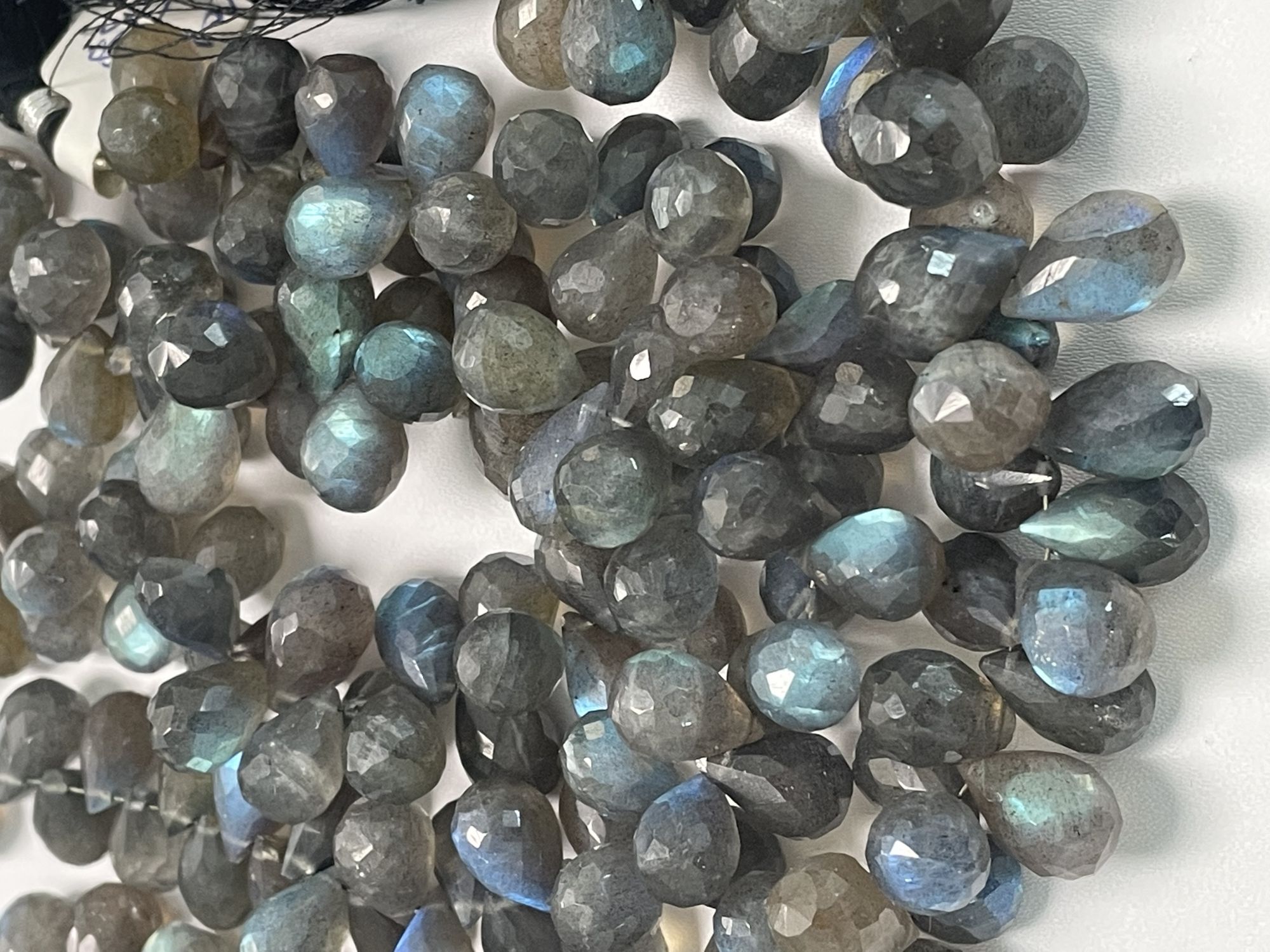 Labradorite Drop Faceted