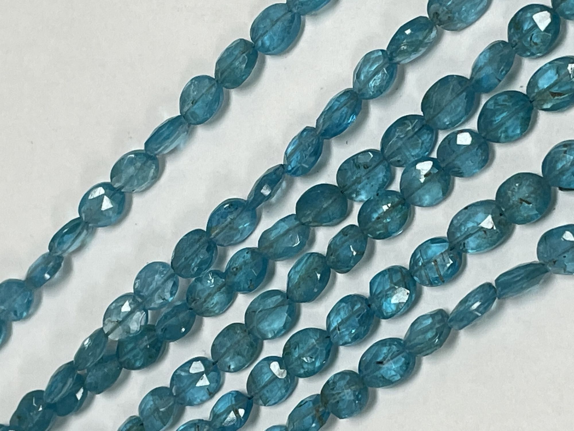 Blue Apatite Oval Faceted