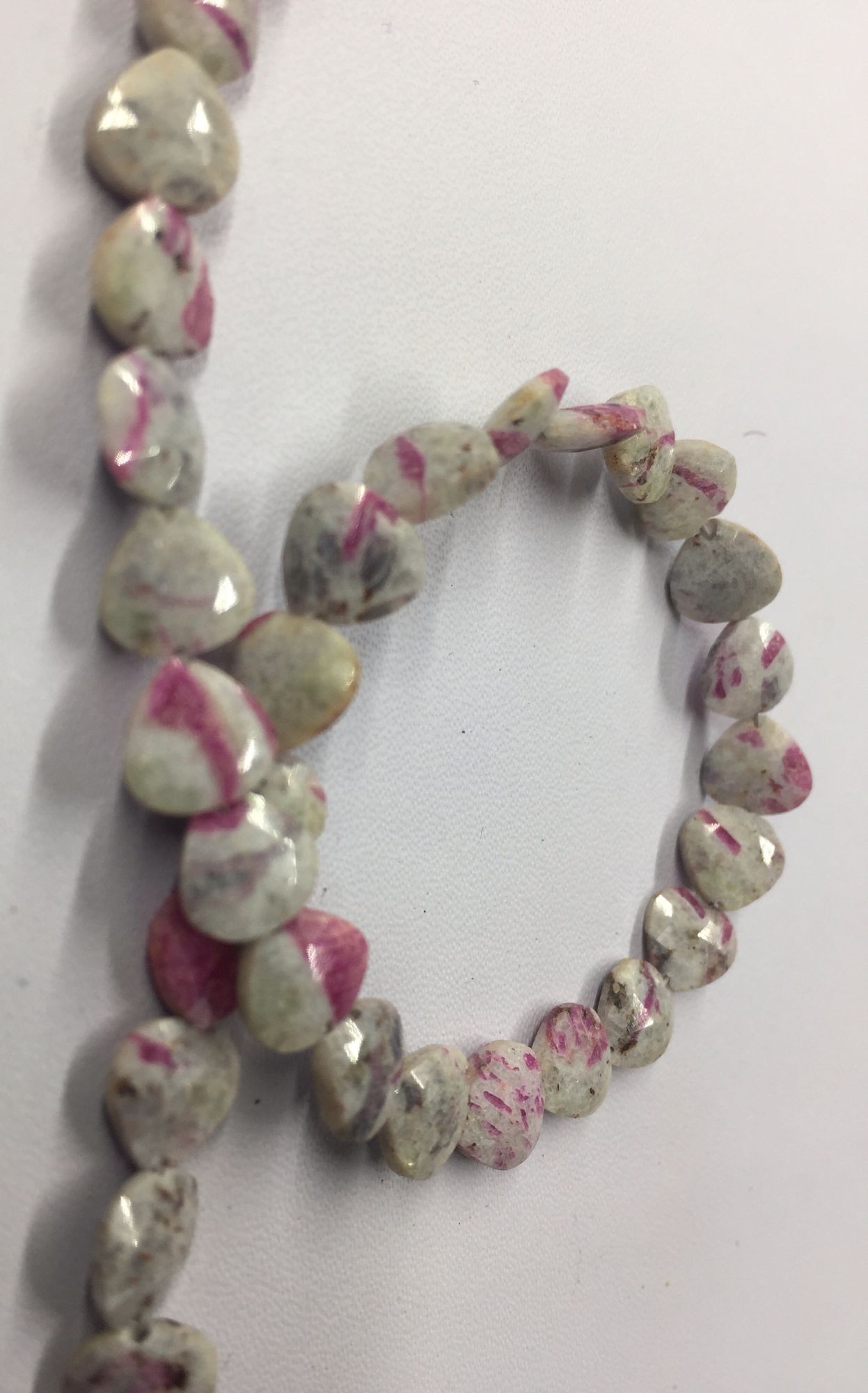 Ruby Zosite Hearts Faceted