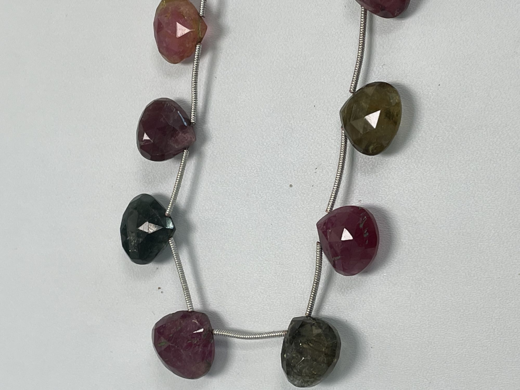 Multi Tourmaline Heart Faceted