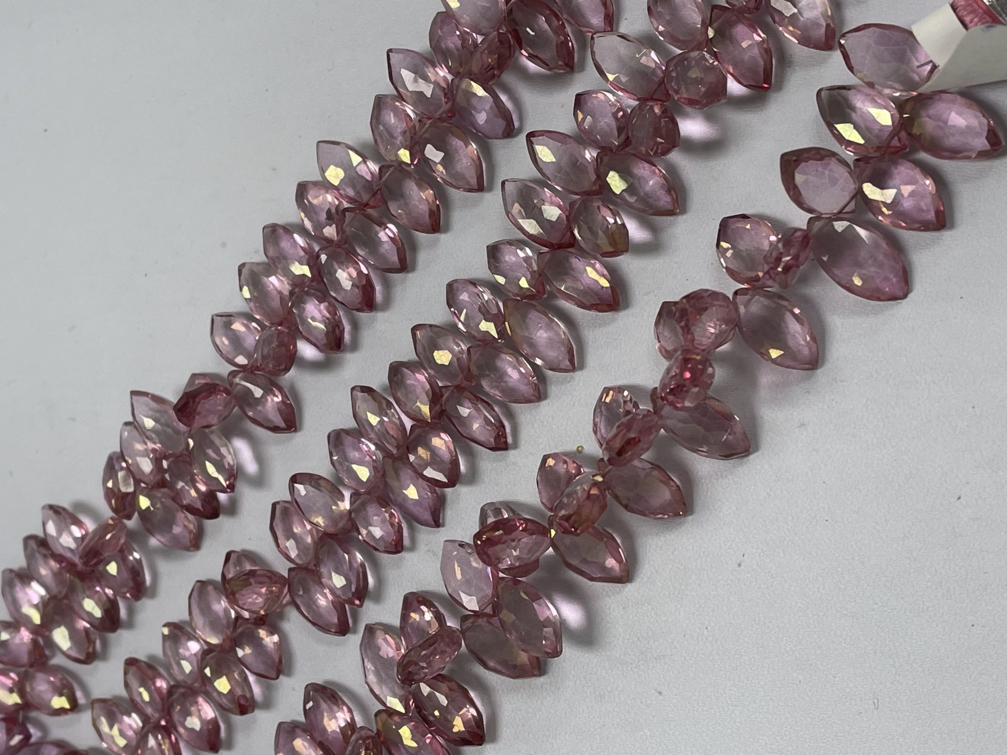 Pink Mystic Quartz Marquise Faceted