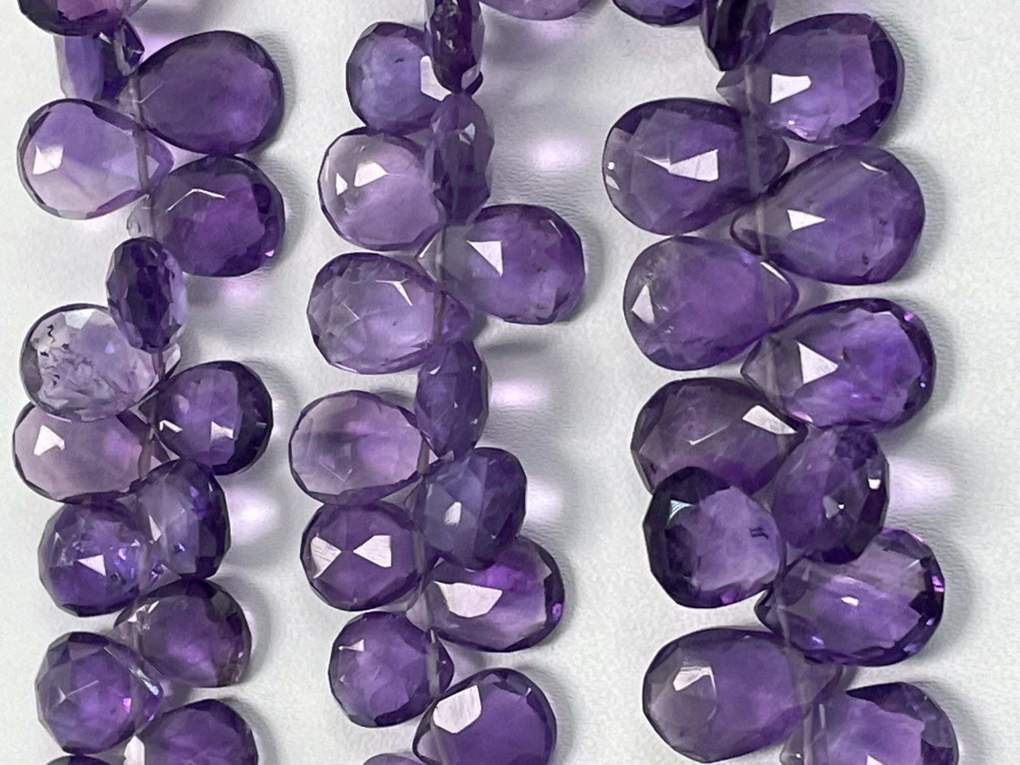 Purple Amethyst Pear Faceted