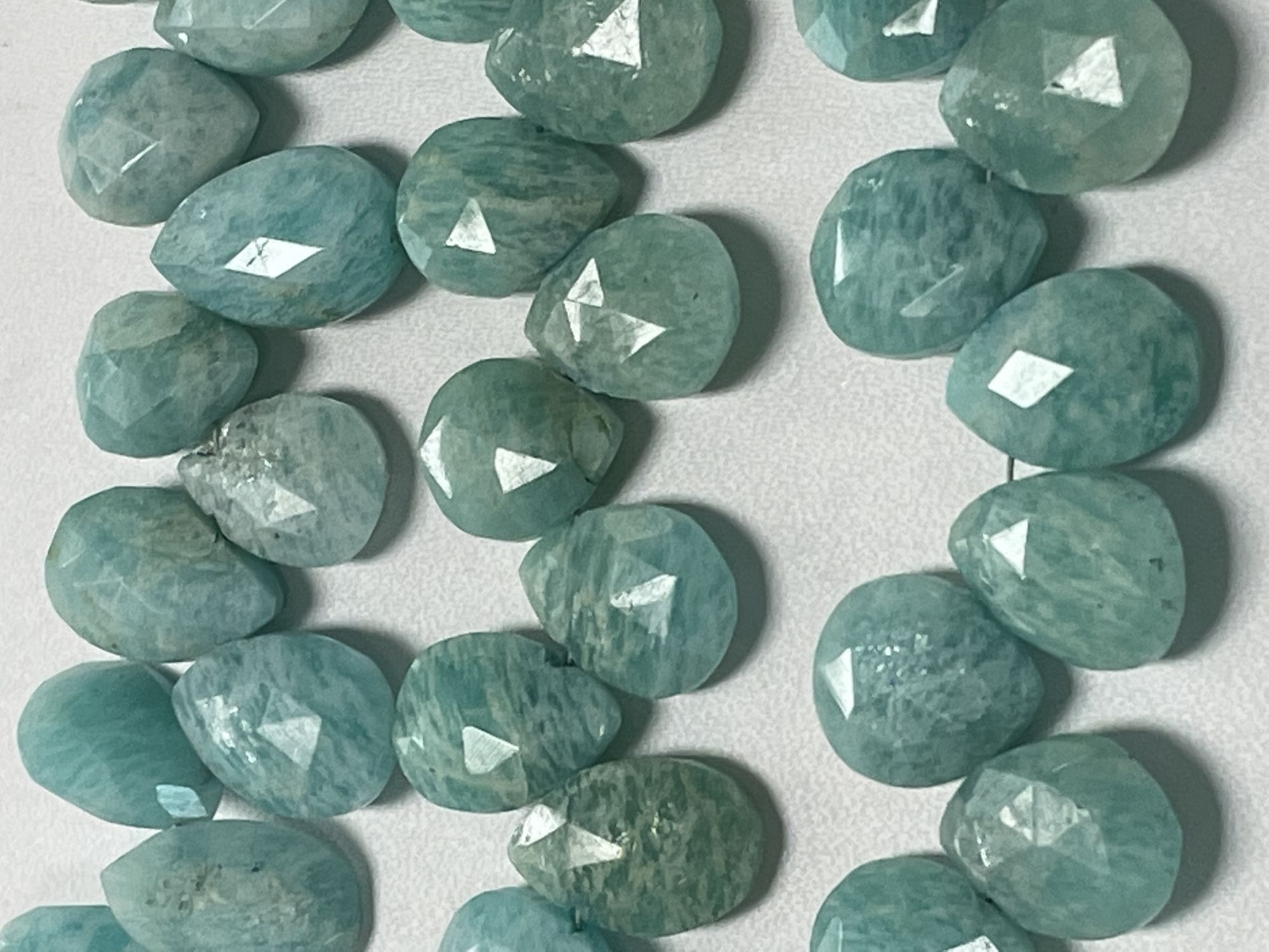 Amazonite Pear Faceted