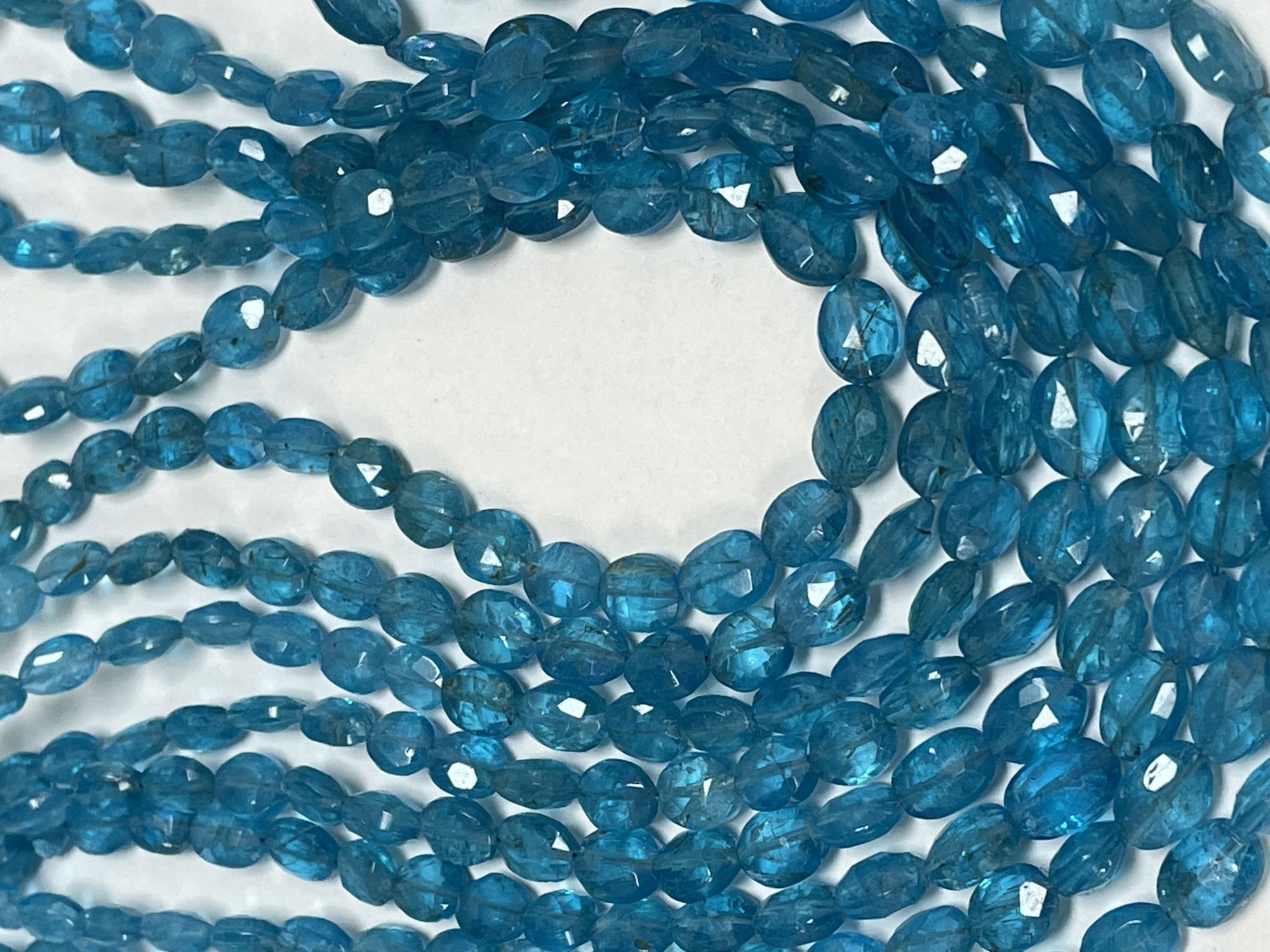 Blue Apatite Oval Faceted