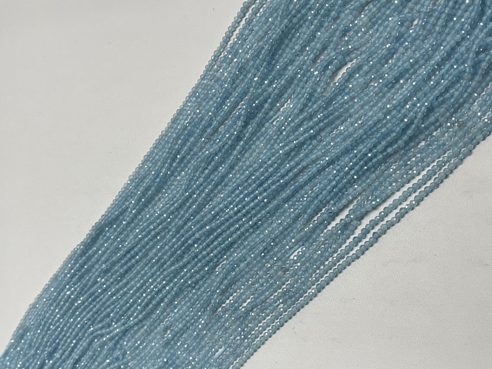 Aquamarine Rondelle Faceted