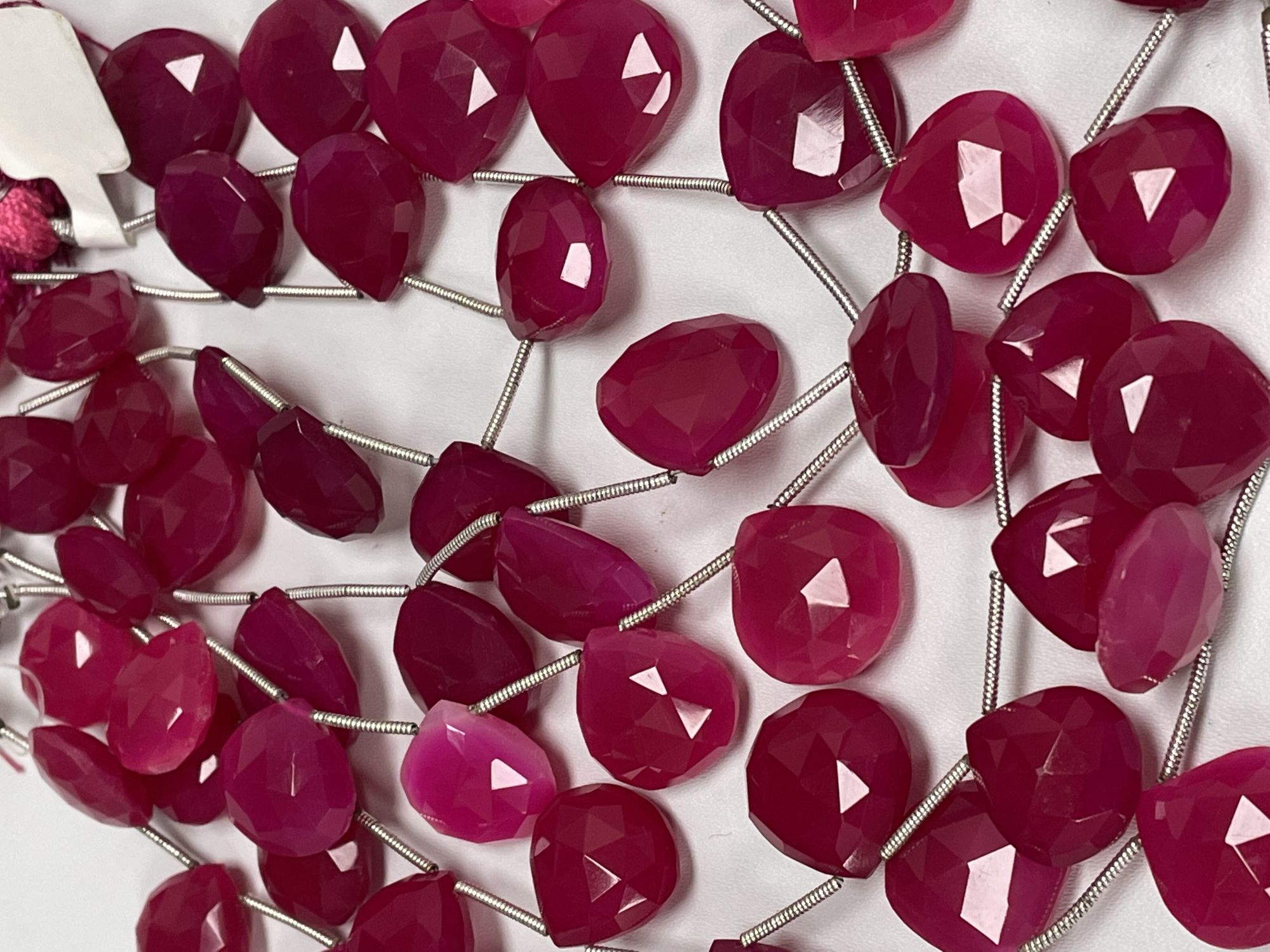 Pink Chalcedony Heart Faceted