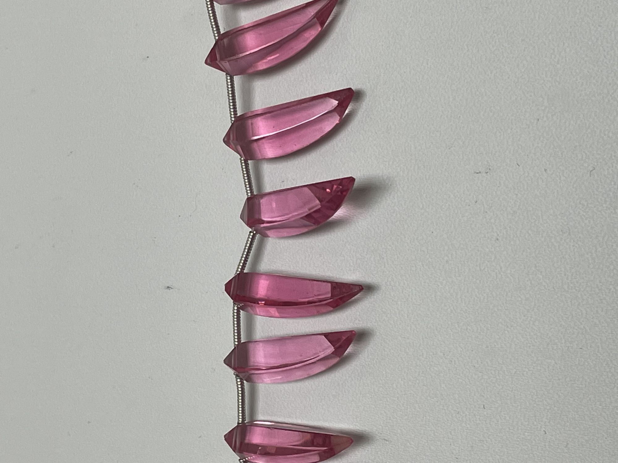 Pink Hydro Quartz Okra Faceted