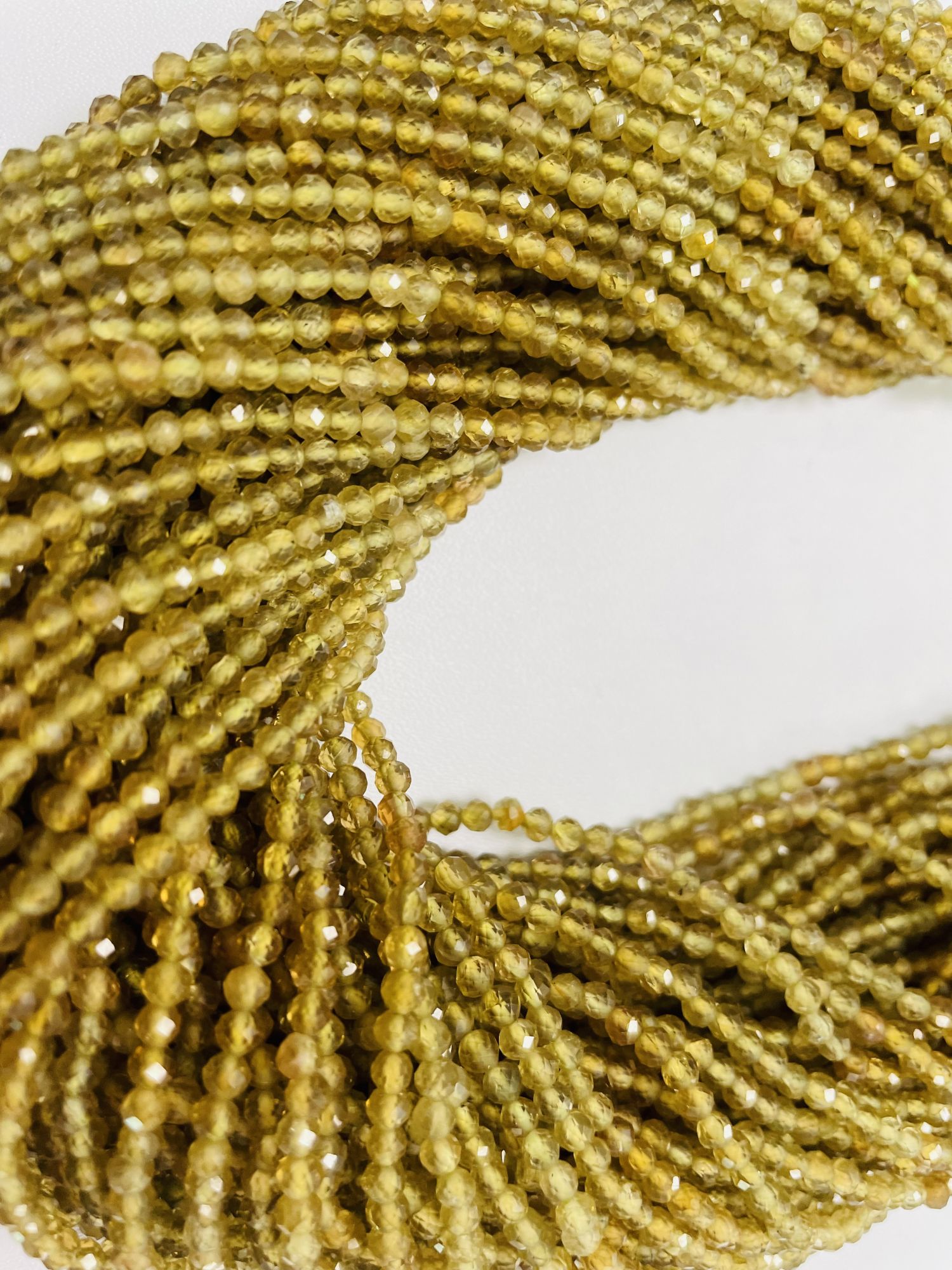 Grossular Garnet Rondelle Faceted