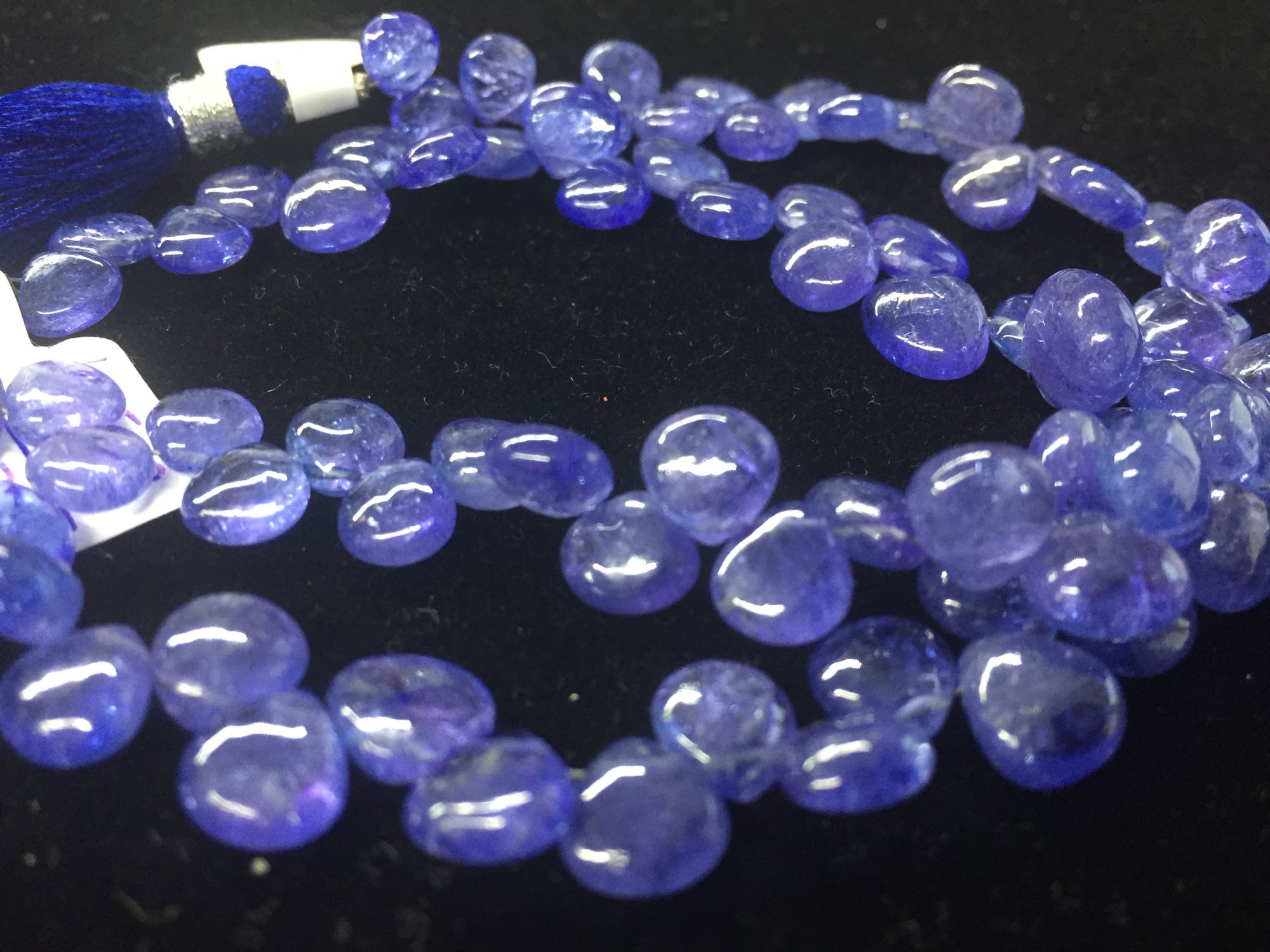 Tanzanite Hearts Smooth