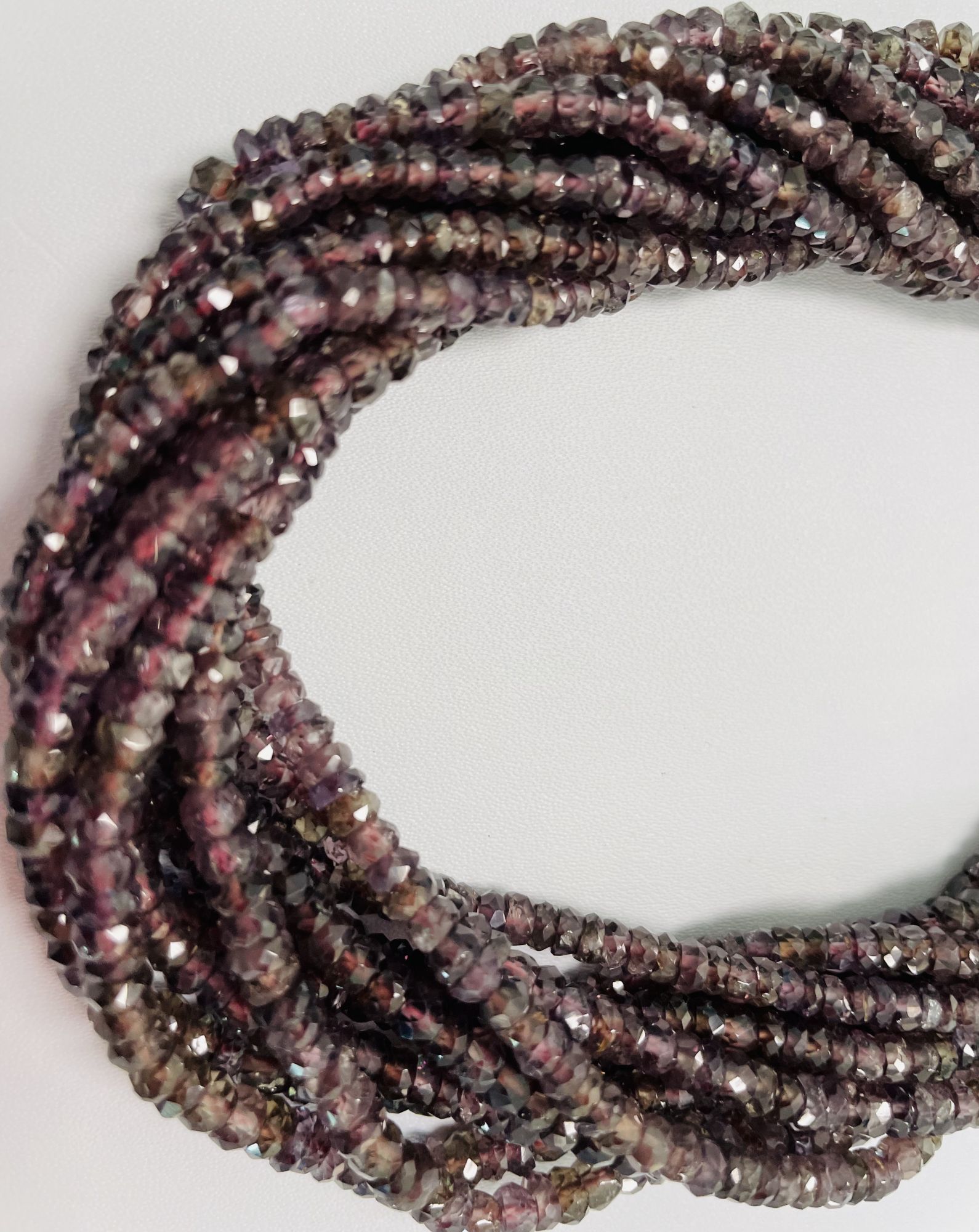 Color Change Garnet Rondelle Faceted