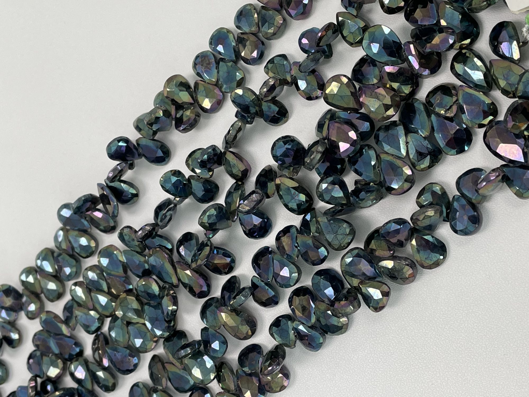 Mystic Green Spinel Pear Faceted