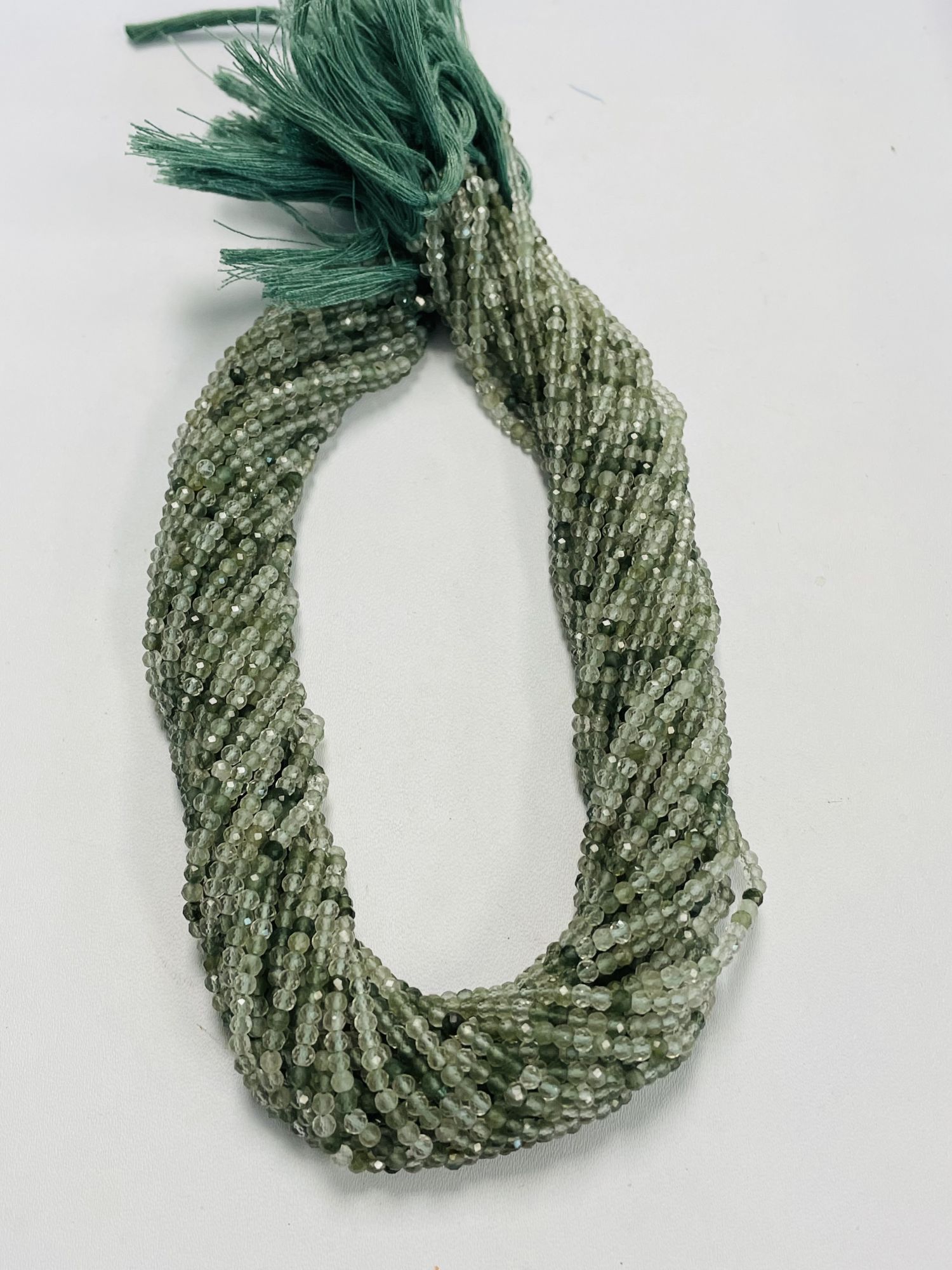 Rutilated Quartz Rondelle Faceted