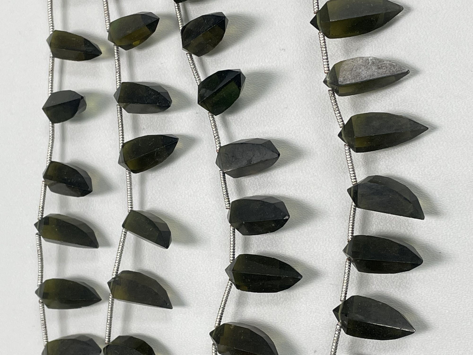 Olive Green Hydro Quartz Okra Faceted