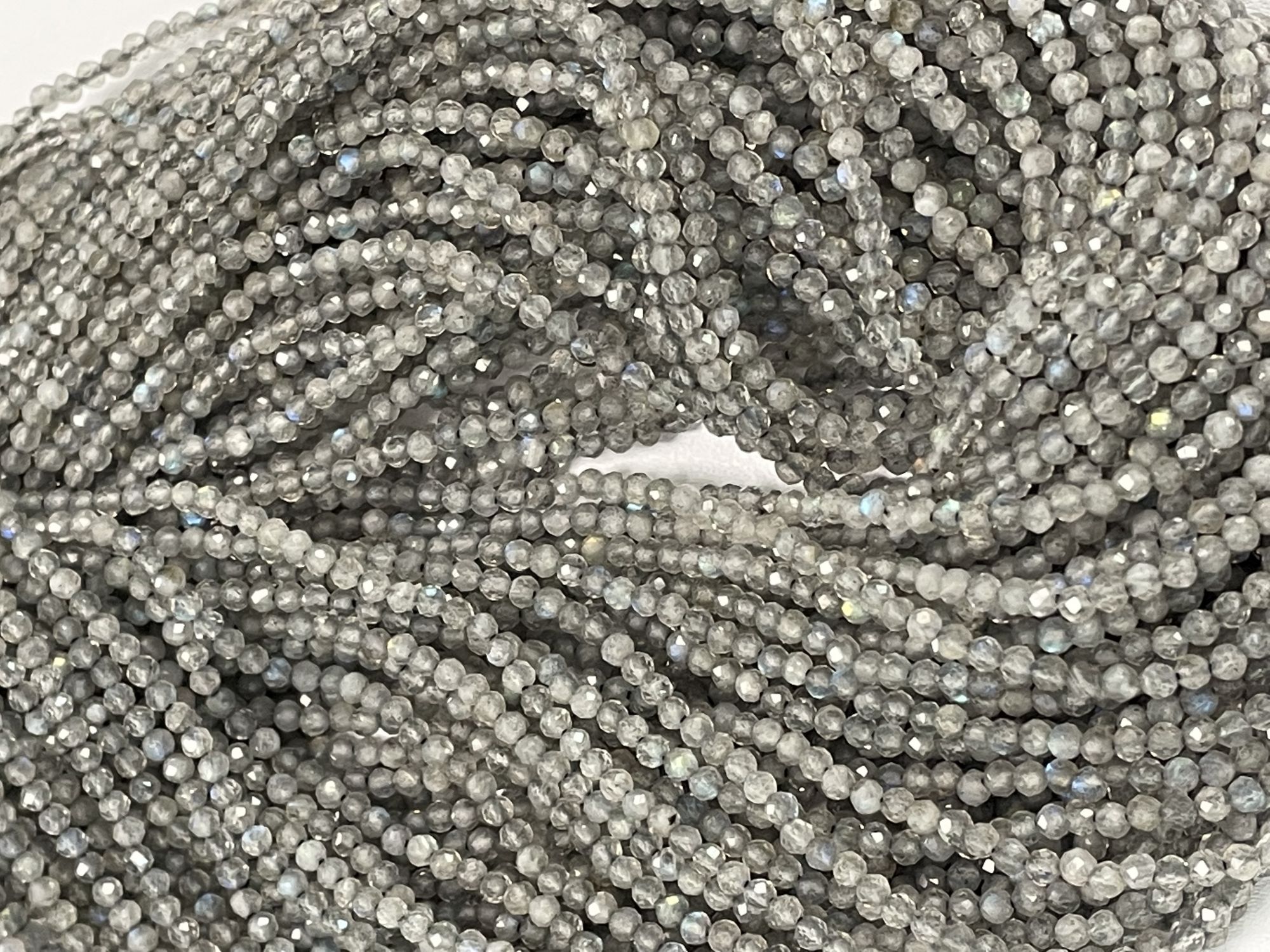 Labradorite Rondelle Faceted