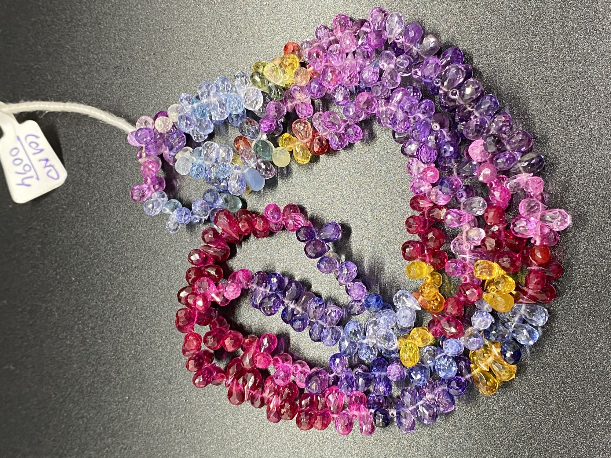 Multi Zircon Drops Faceted Cubic Zirconia