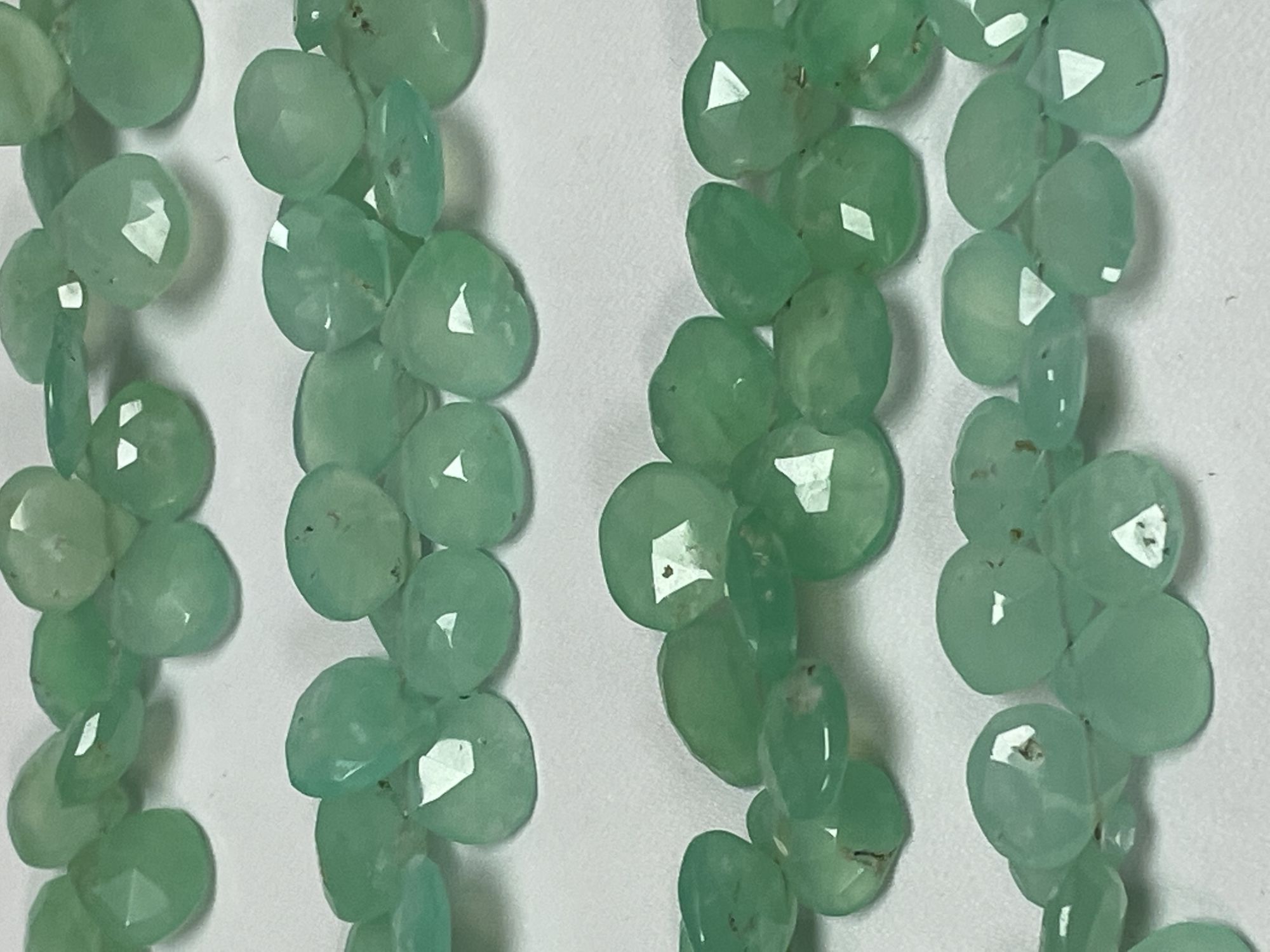 Chrysoprase Heart Faceted