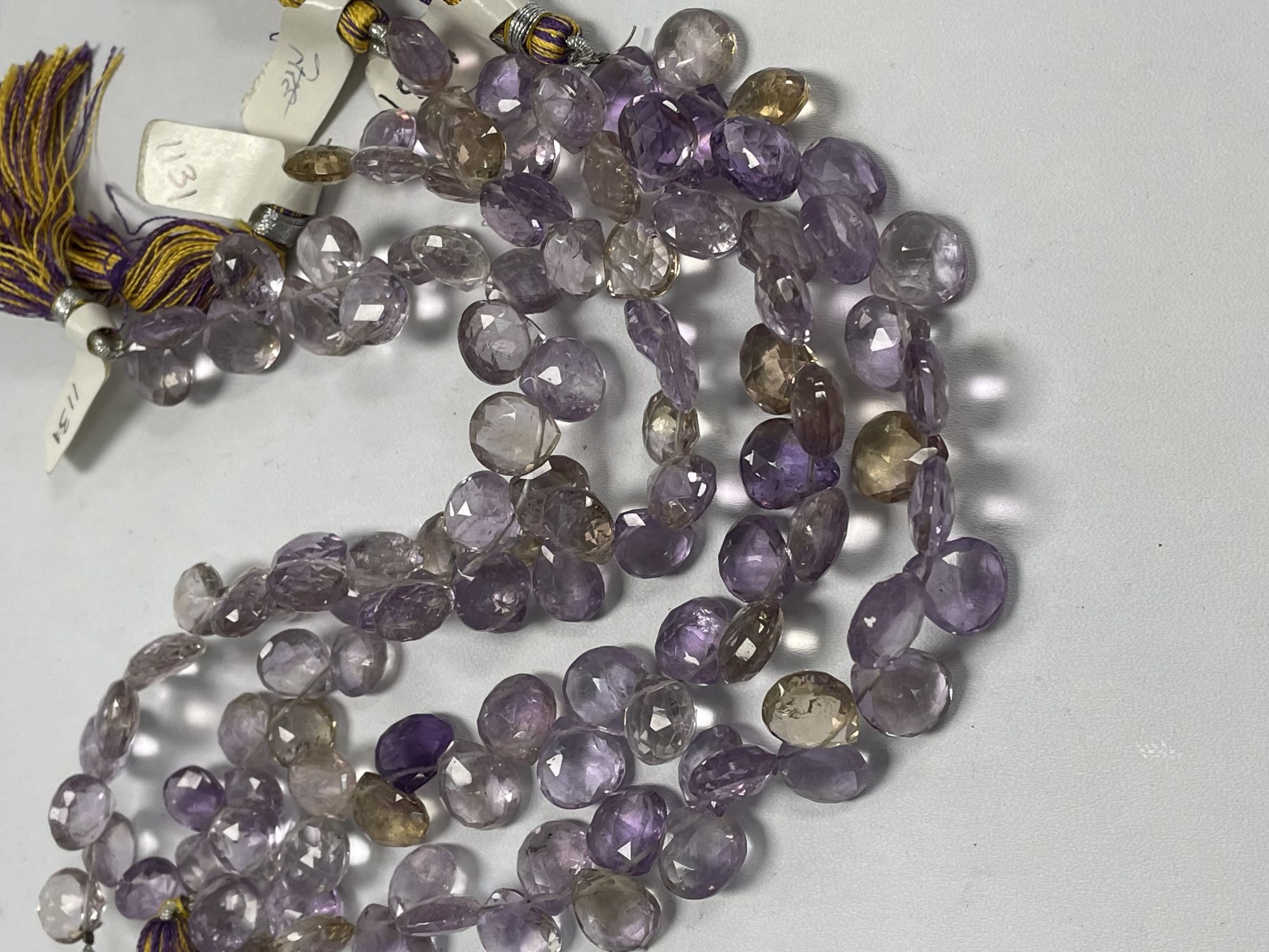 Ametrine Heart Faceted