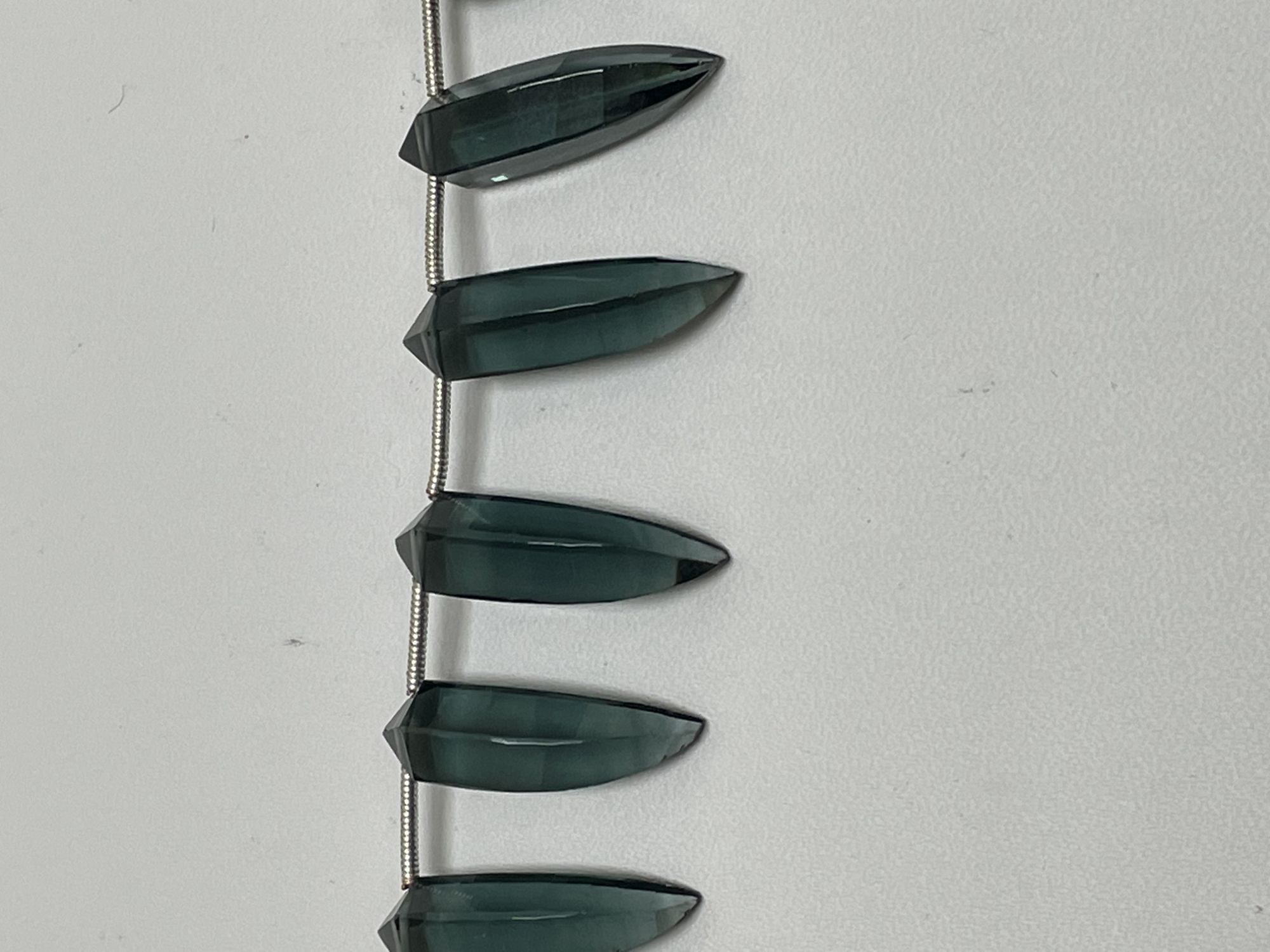 Grey Hydro Quartz Okra Faceted