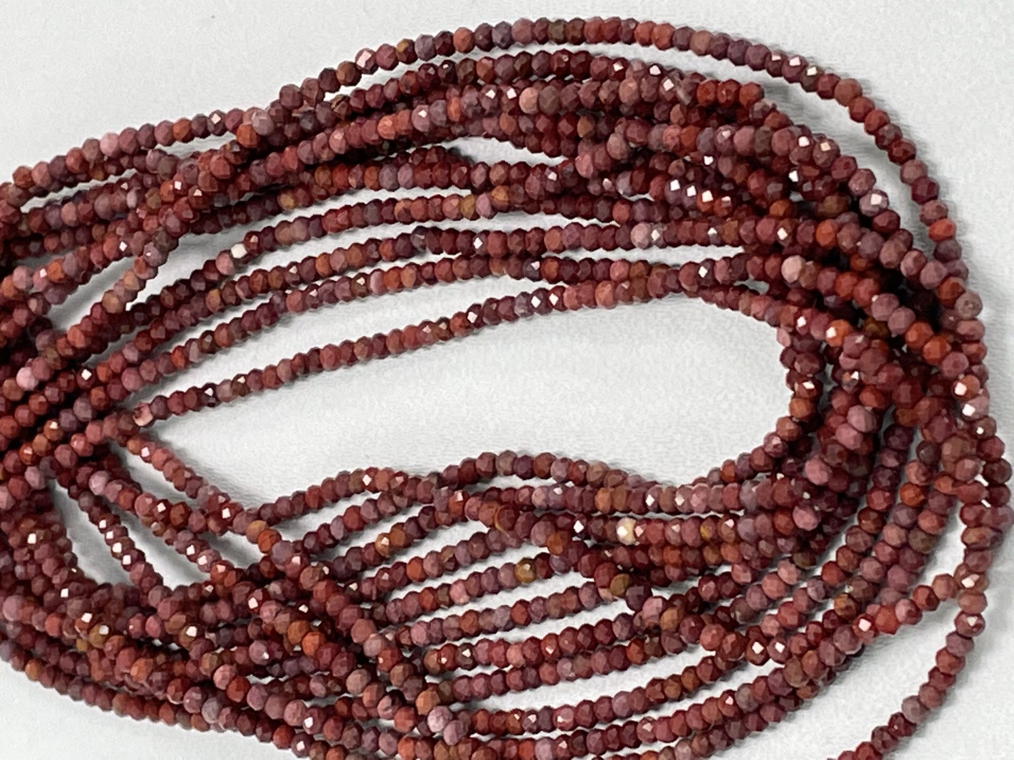 Mookaite Rondelle Faceted