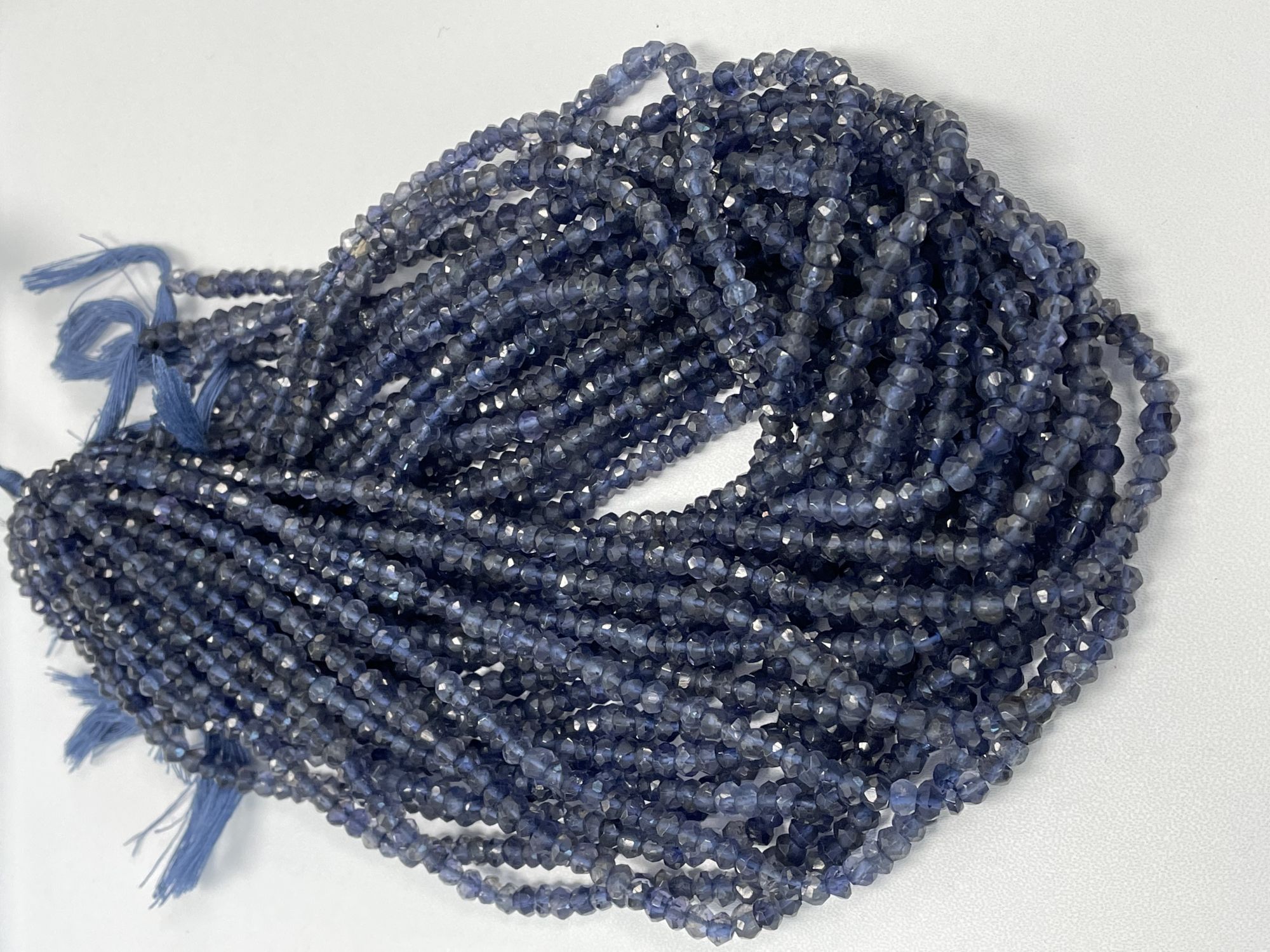 Iolite Rondelle Faceted
