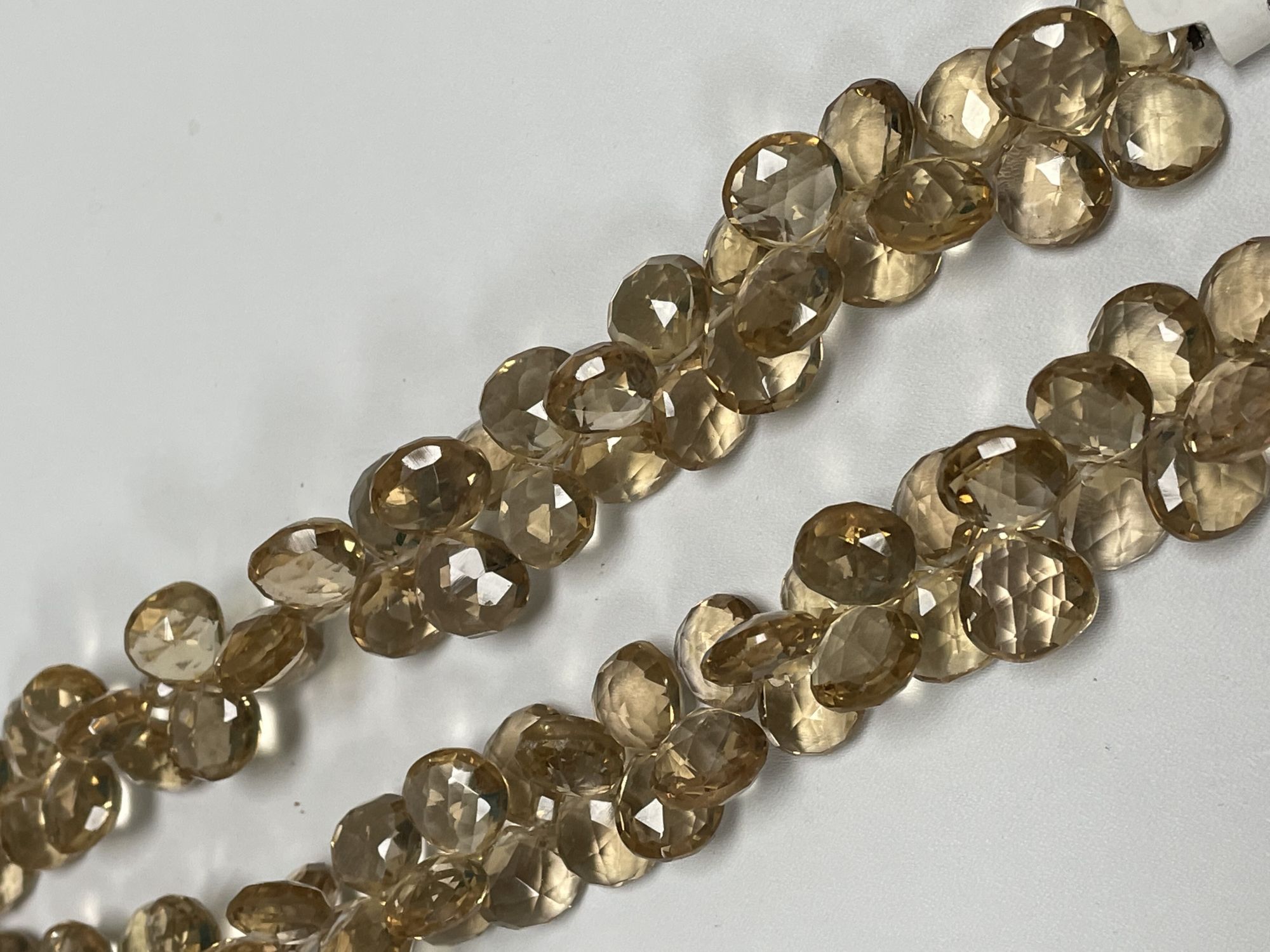 Champagne Quartz Heart Faceted