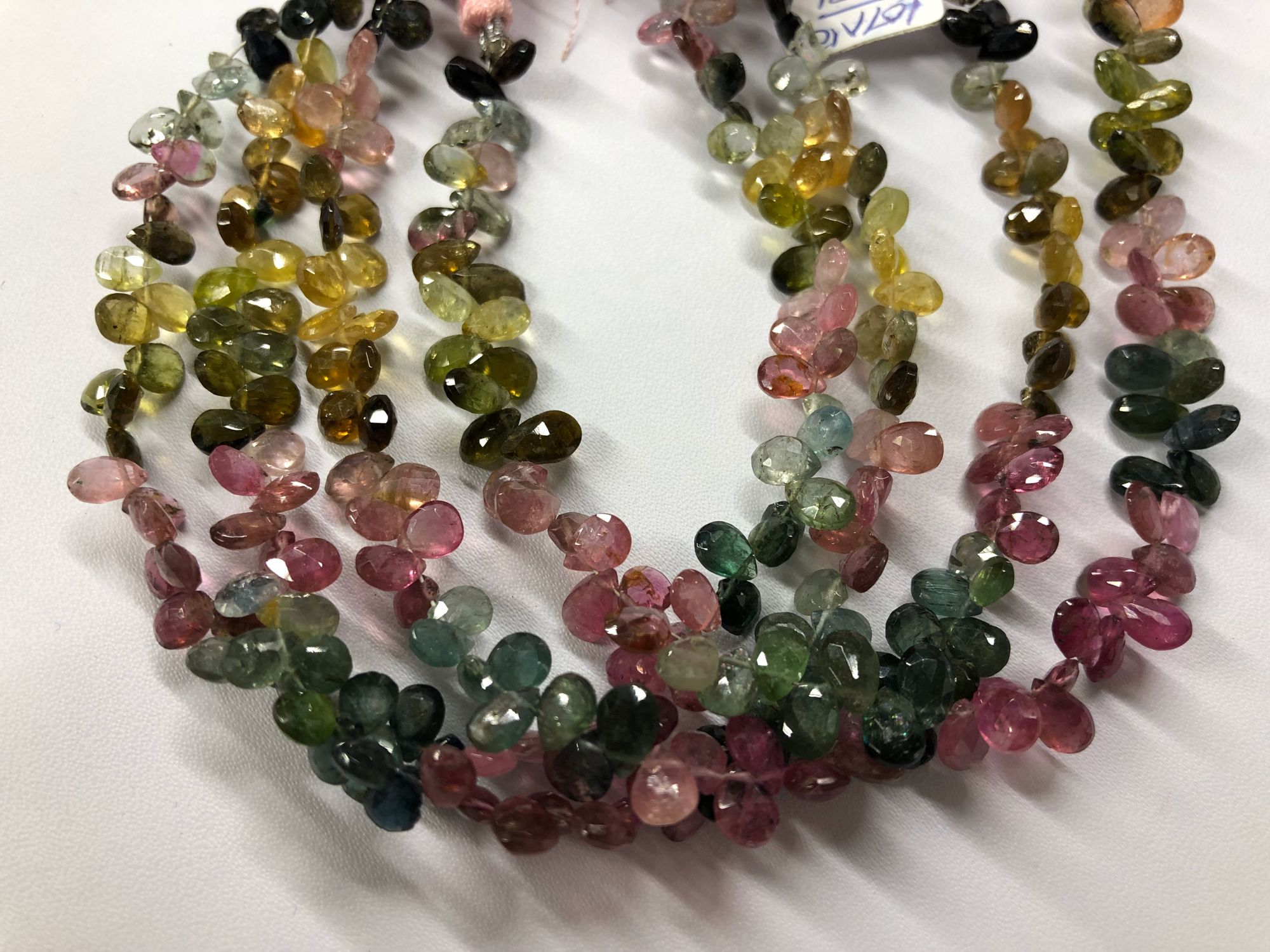 Watermelon Tourmaline Pears Faceted