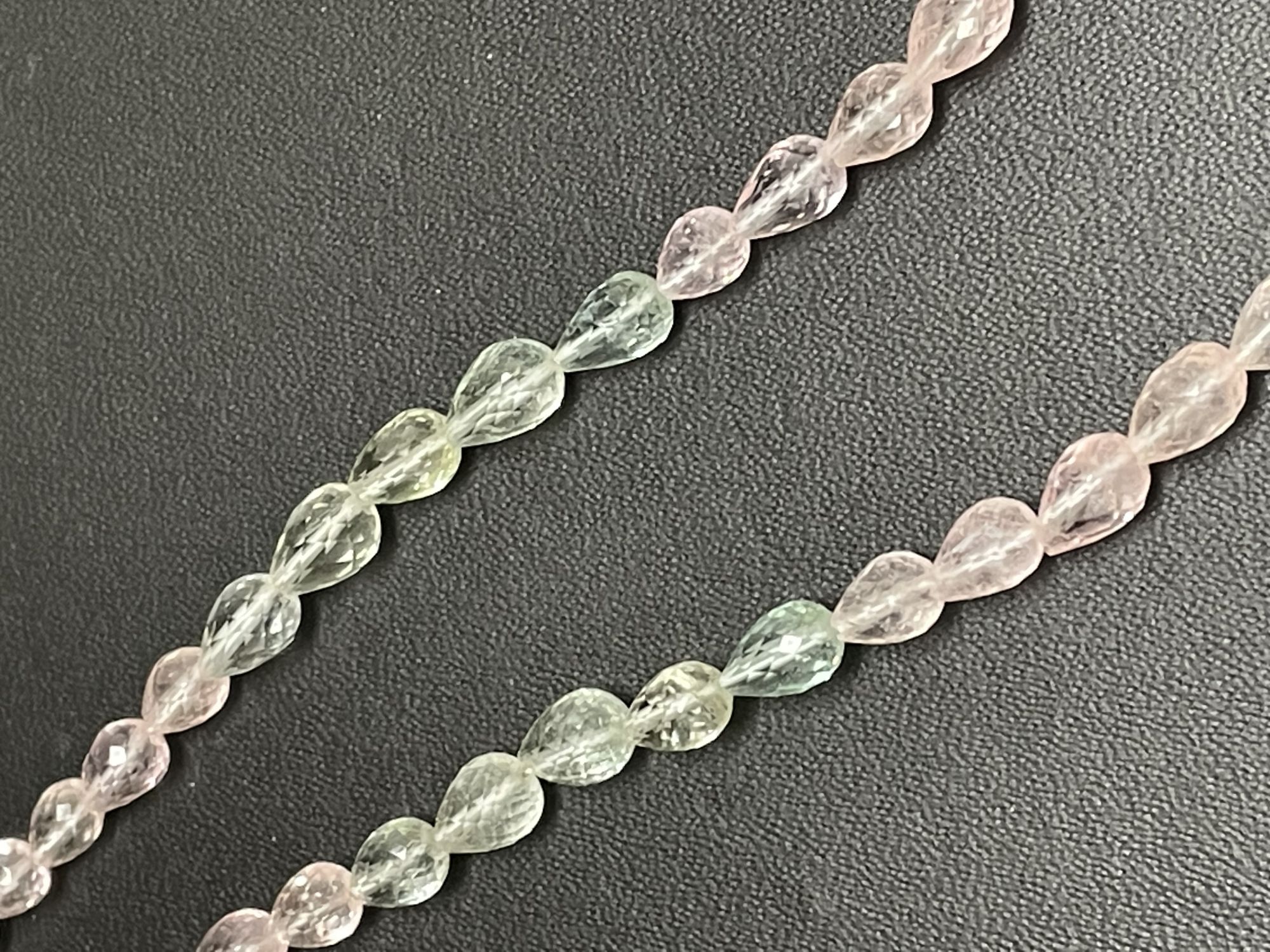 Multi Aquamarine Straight Drill Drop Faceted