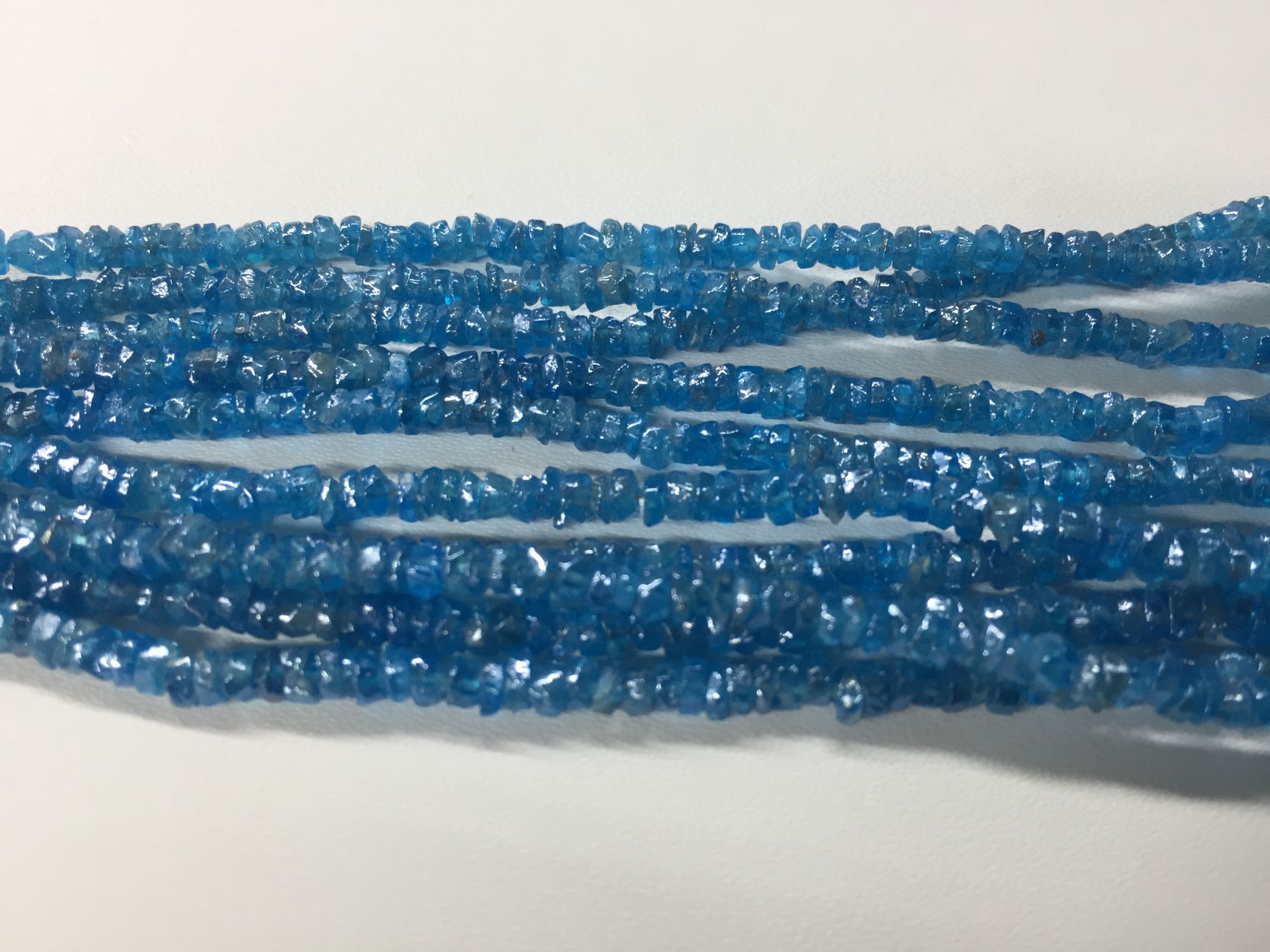 Peacock Apatite Rondelles Faceted coated