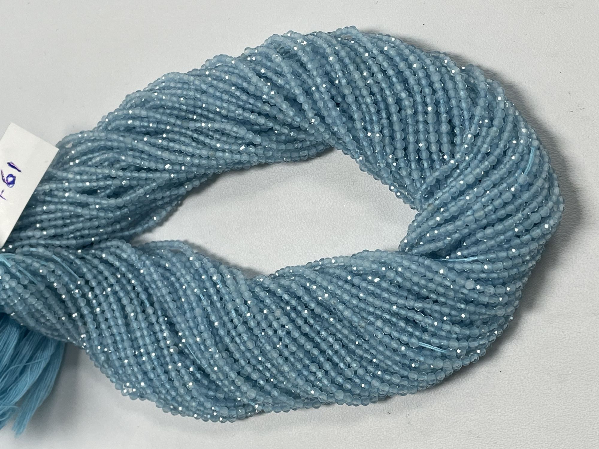 Aquamarine Rondelle Faceted
