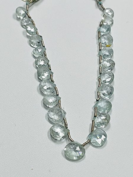 Aquamarine Heart Faceted