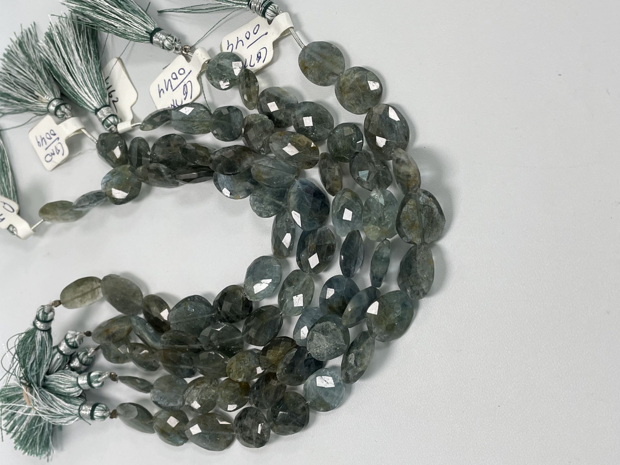 Moss Aquamarine Nugget Faceted