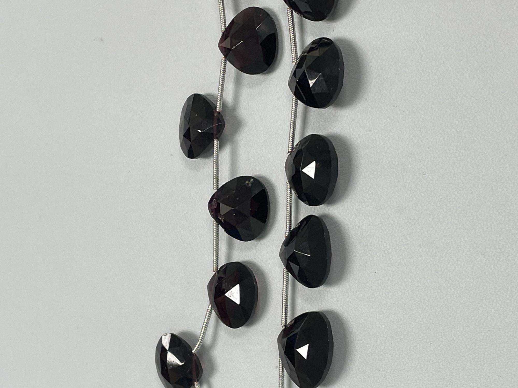 Red Garnet Heart Faceted