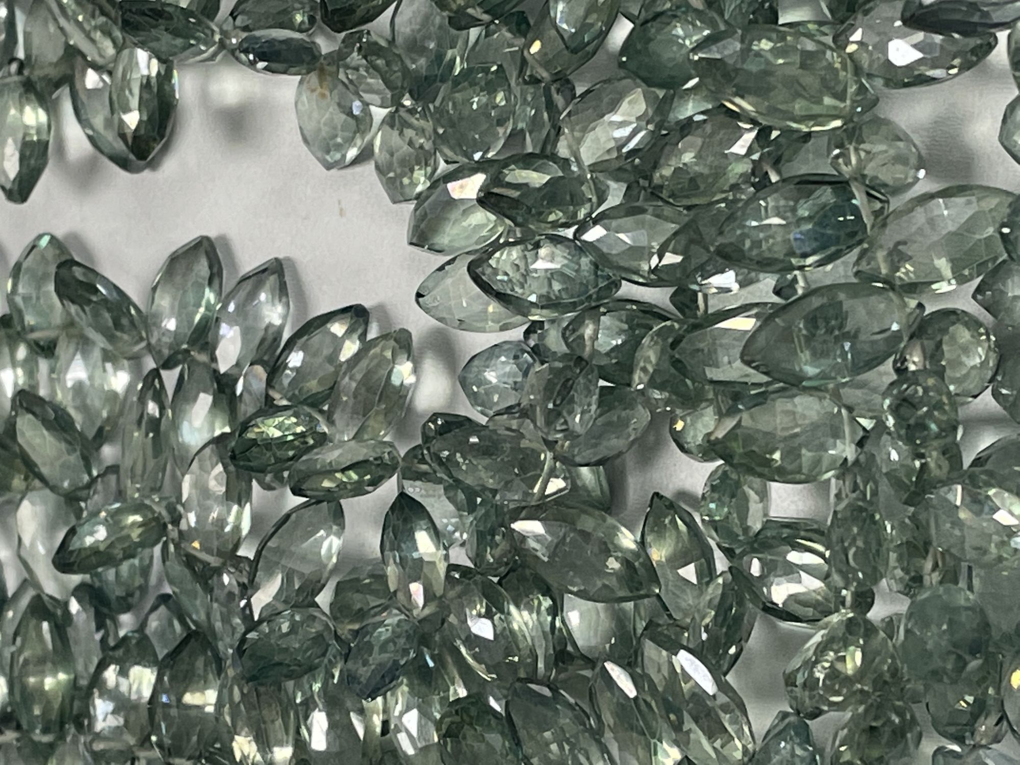 Green Mystic Quartz Marquise Faceted