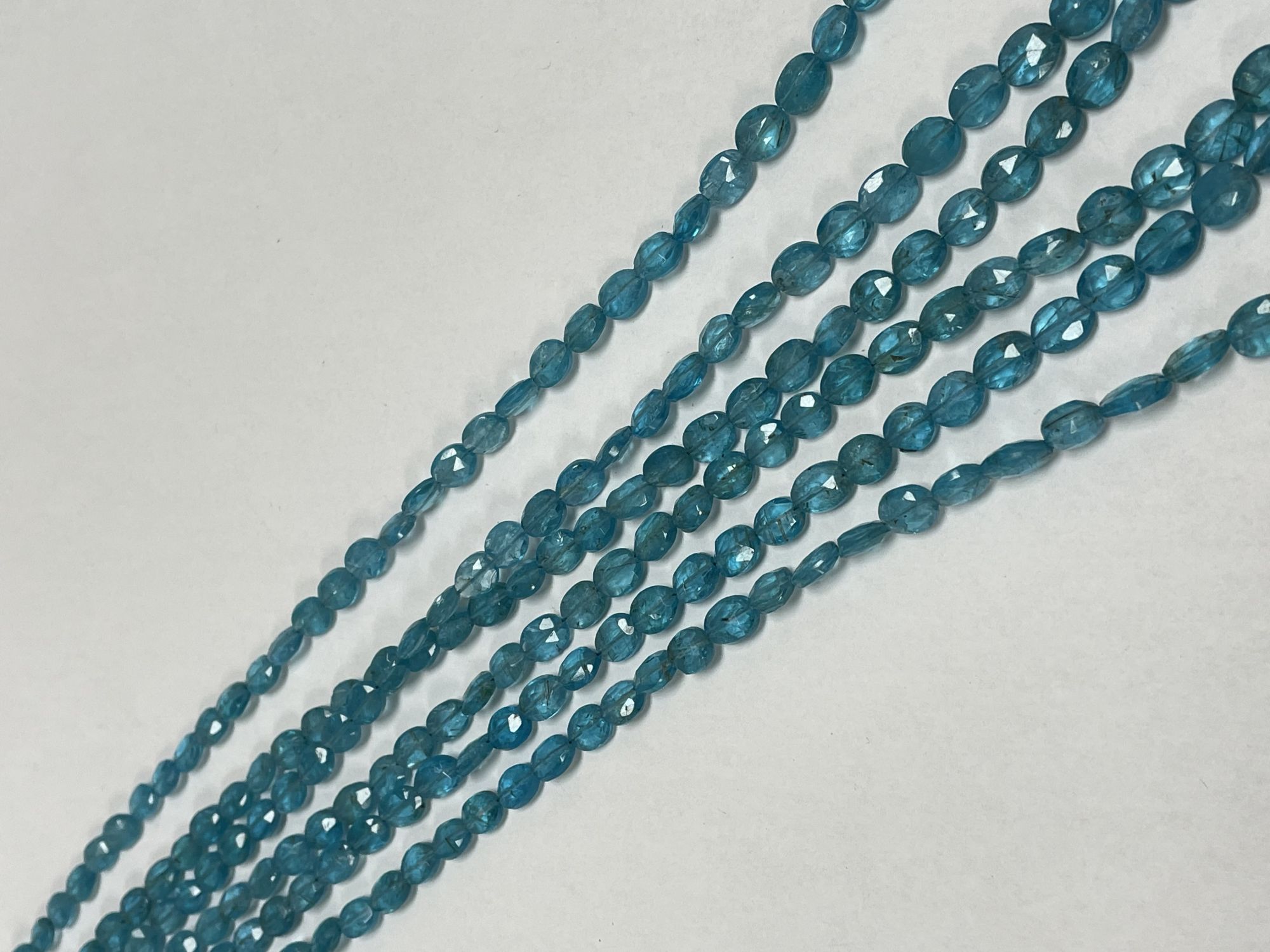 Blue Apatite Oval Faceted