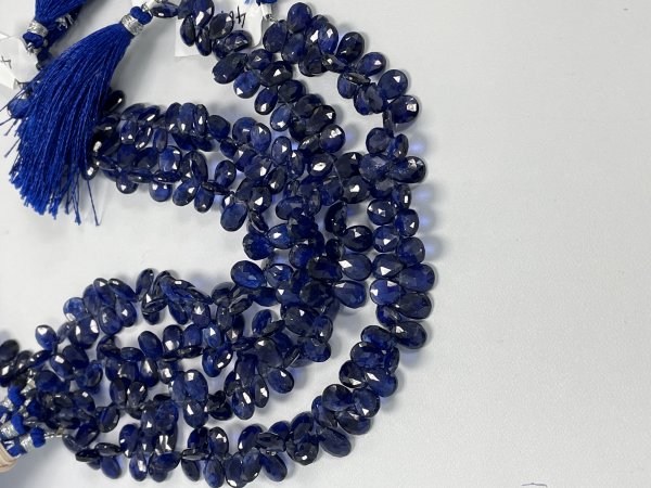 Blue Sapphire Pear Faceted