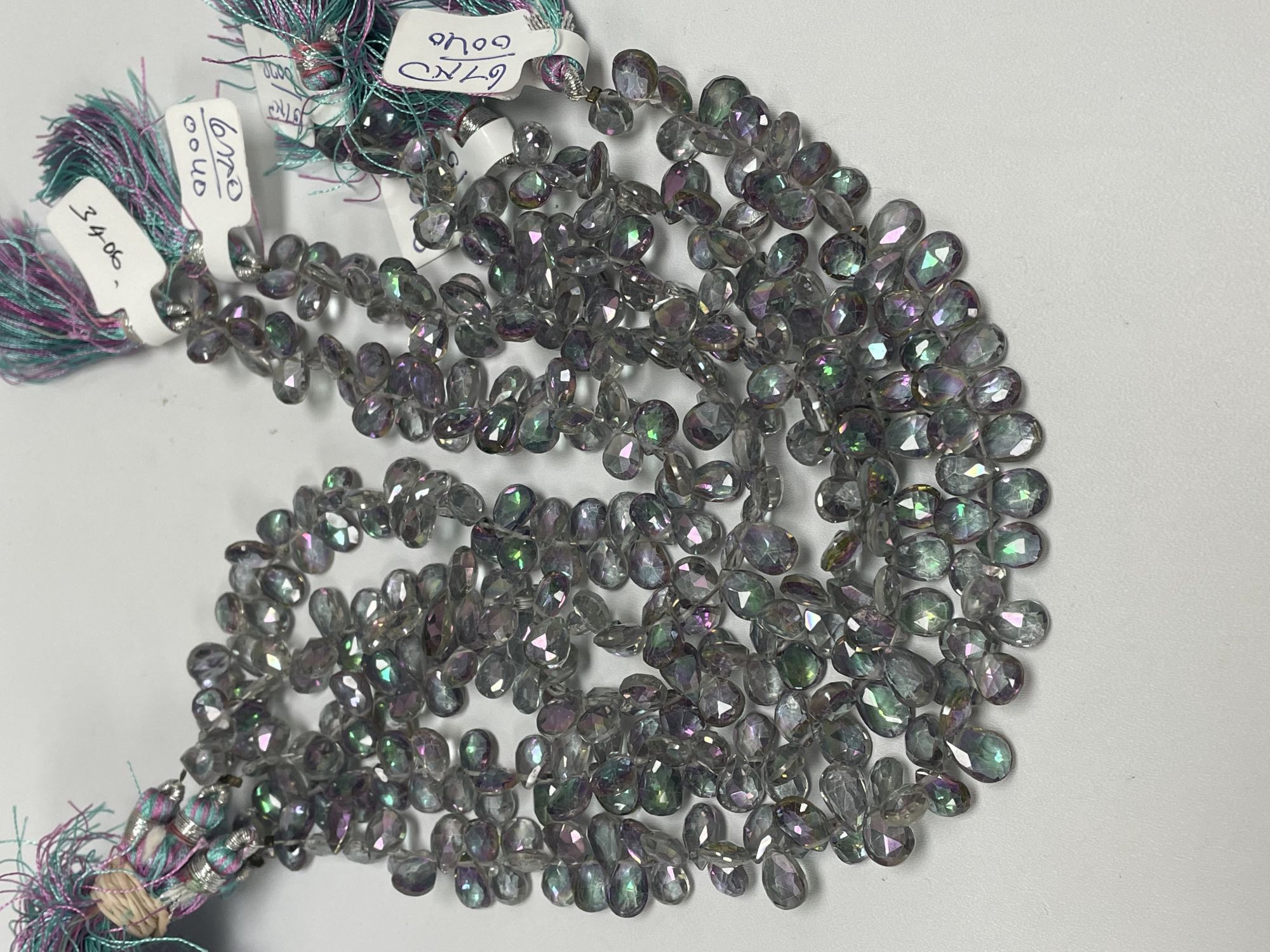 Mystic Topaz Pear Faceted