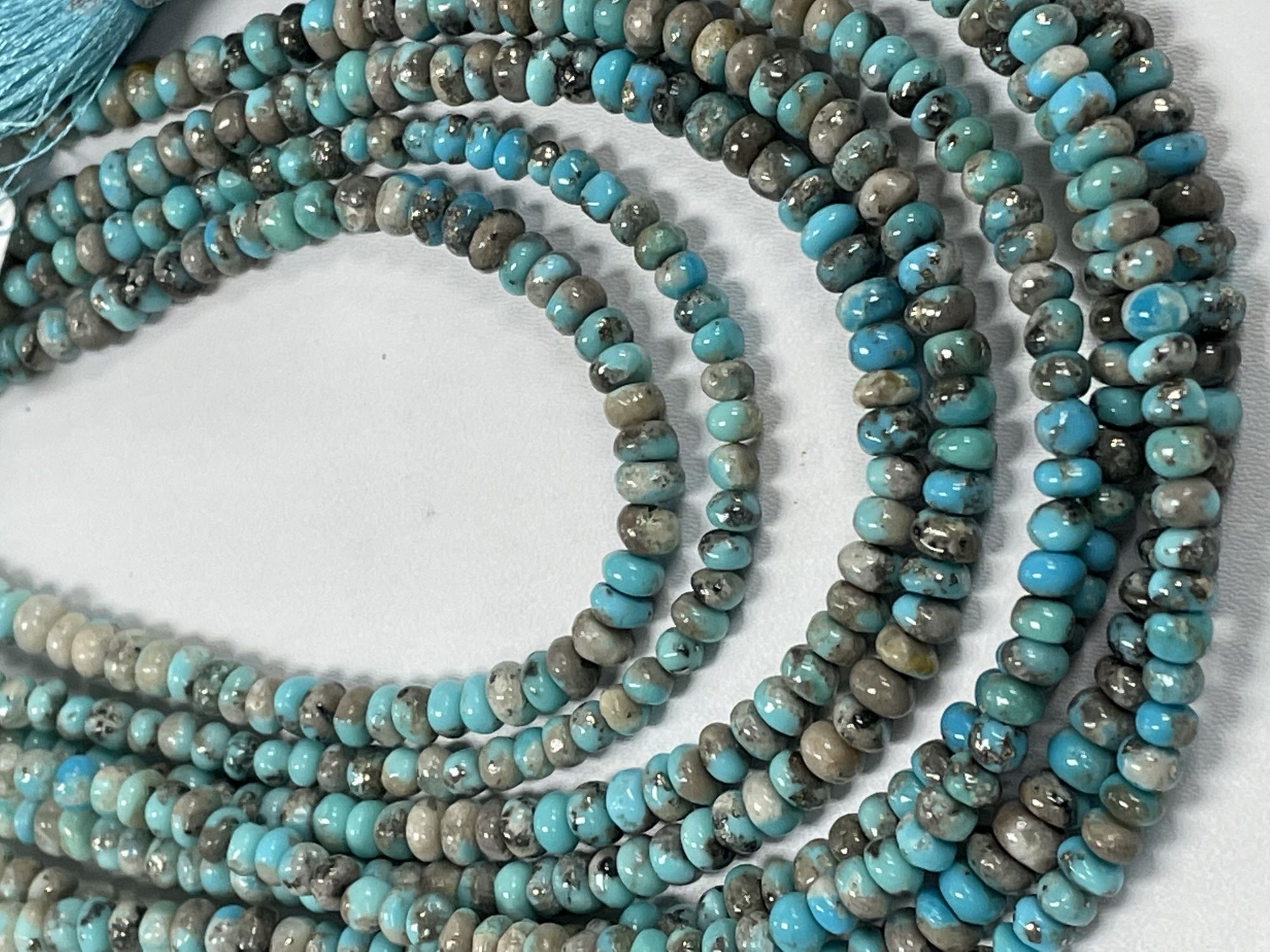 Turquoise Rondelle Smooth