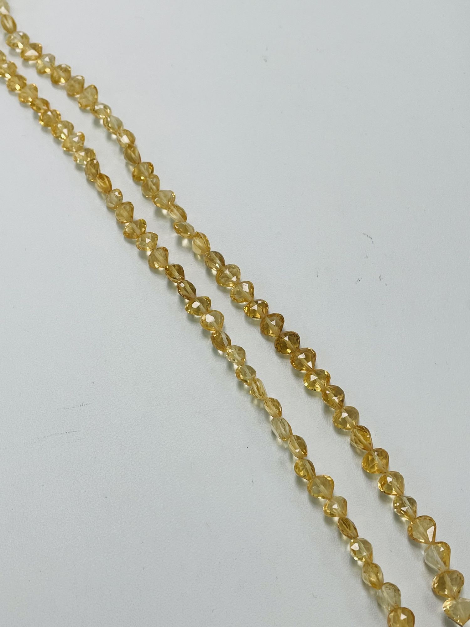 Citrine Heart Faceted