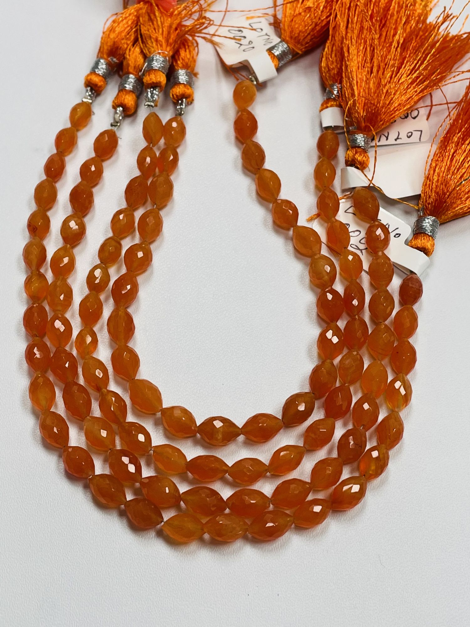 Carnelian Barrel Faceted