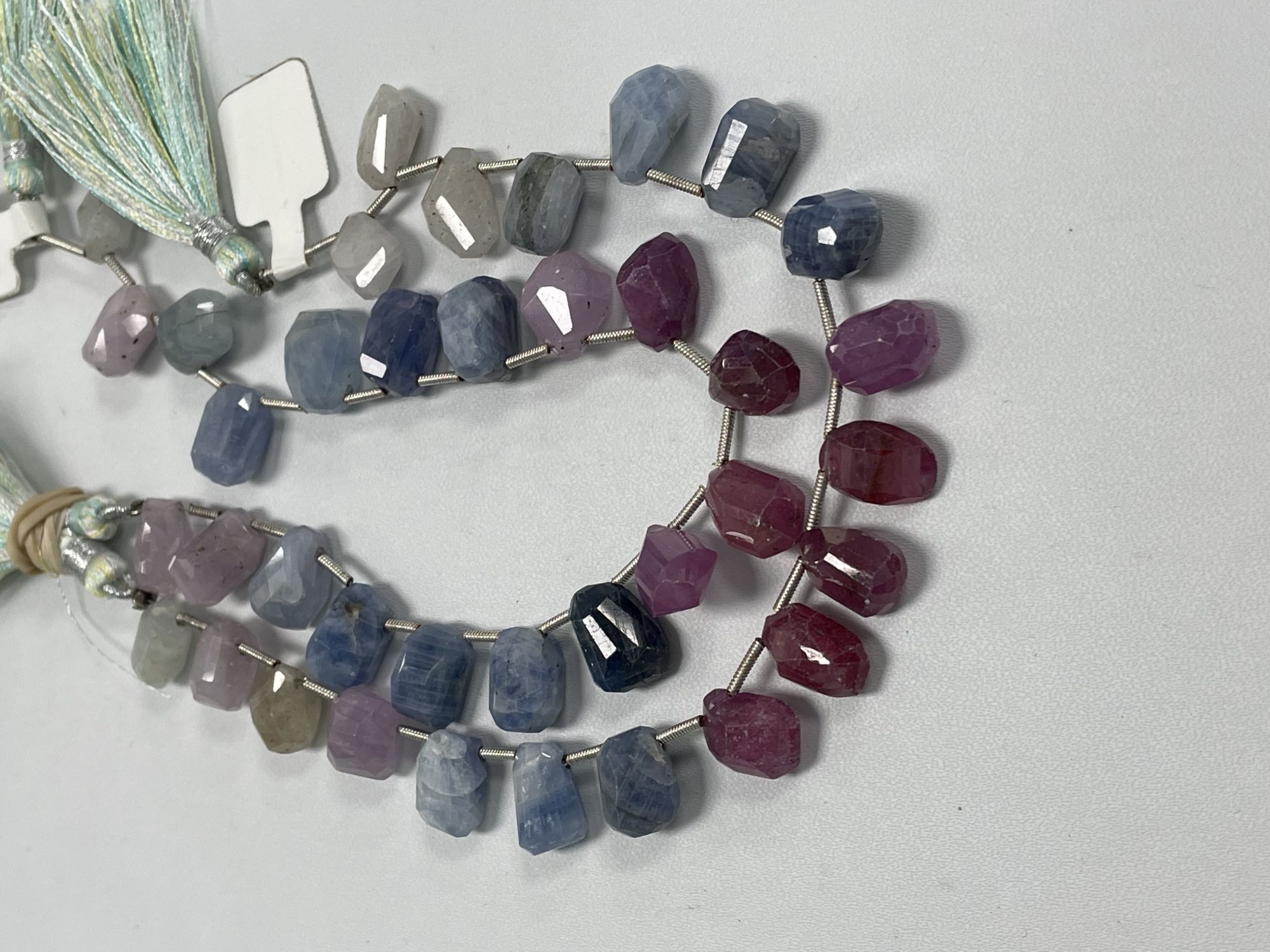 Multi Color Sapphire Nugget Faceted