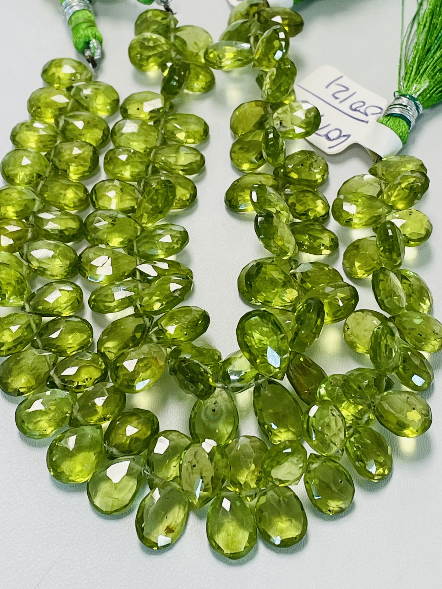 Peridot Pear Faceted