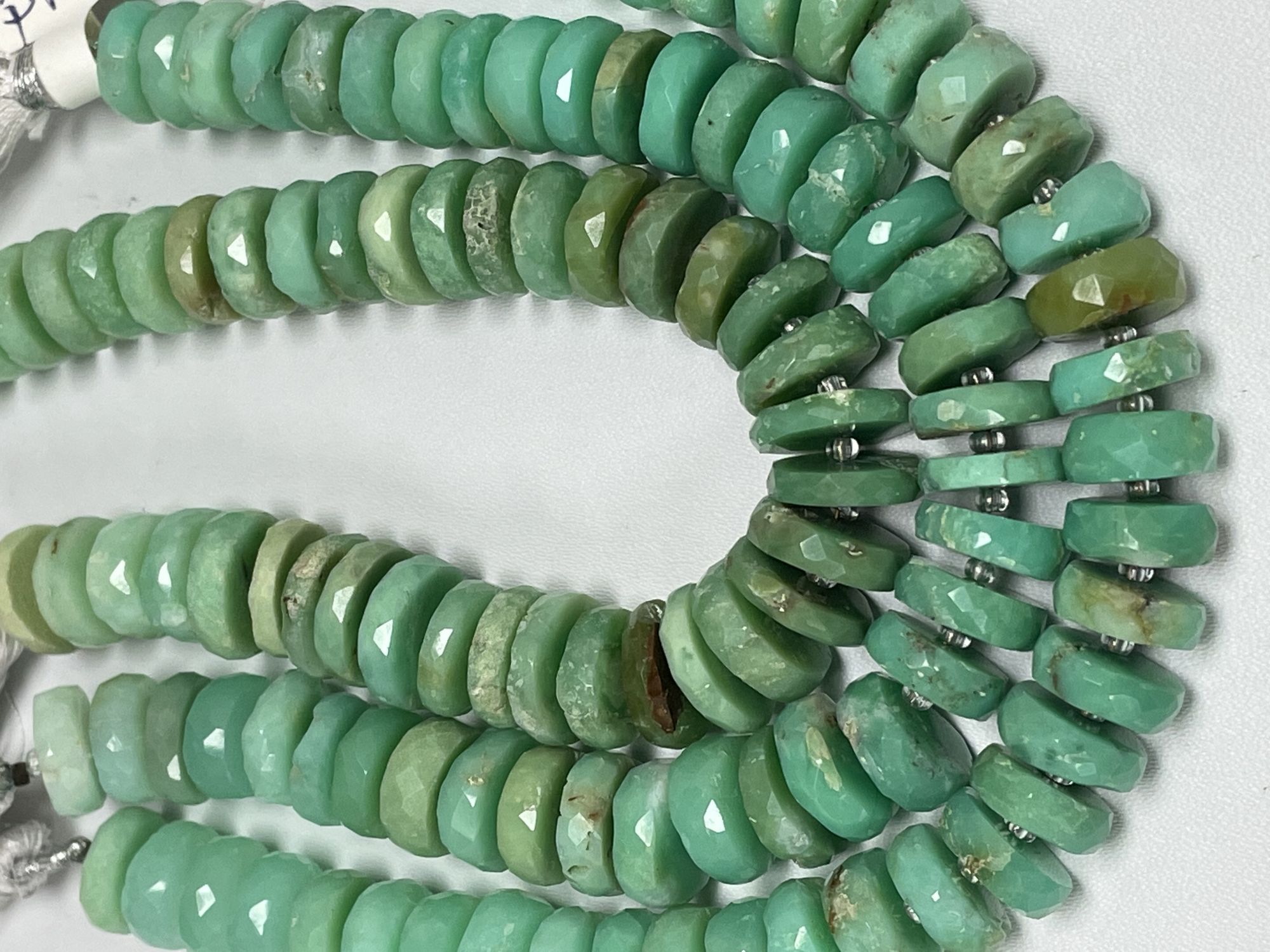 Chrysoprase Rondelle Faceted