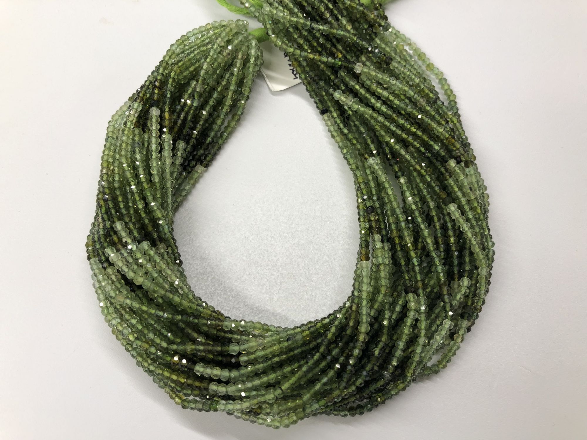 Natural  Tourmaline Rondelles Faceted