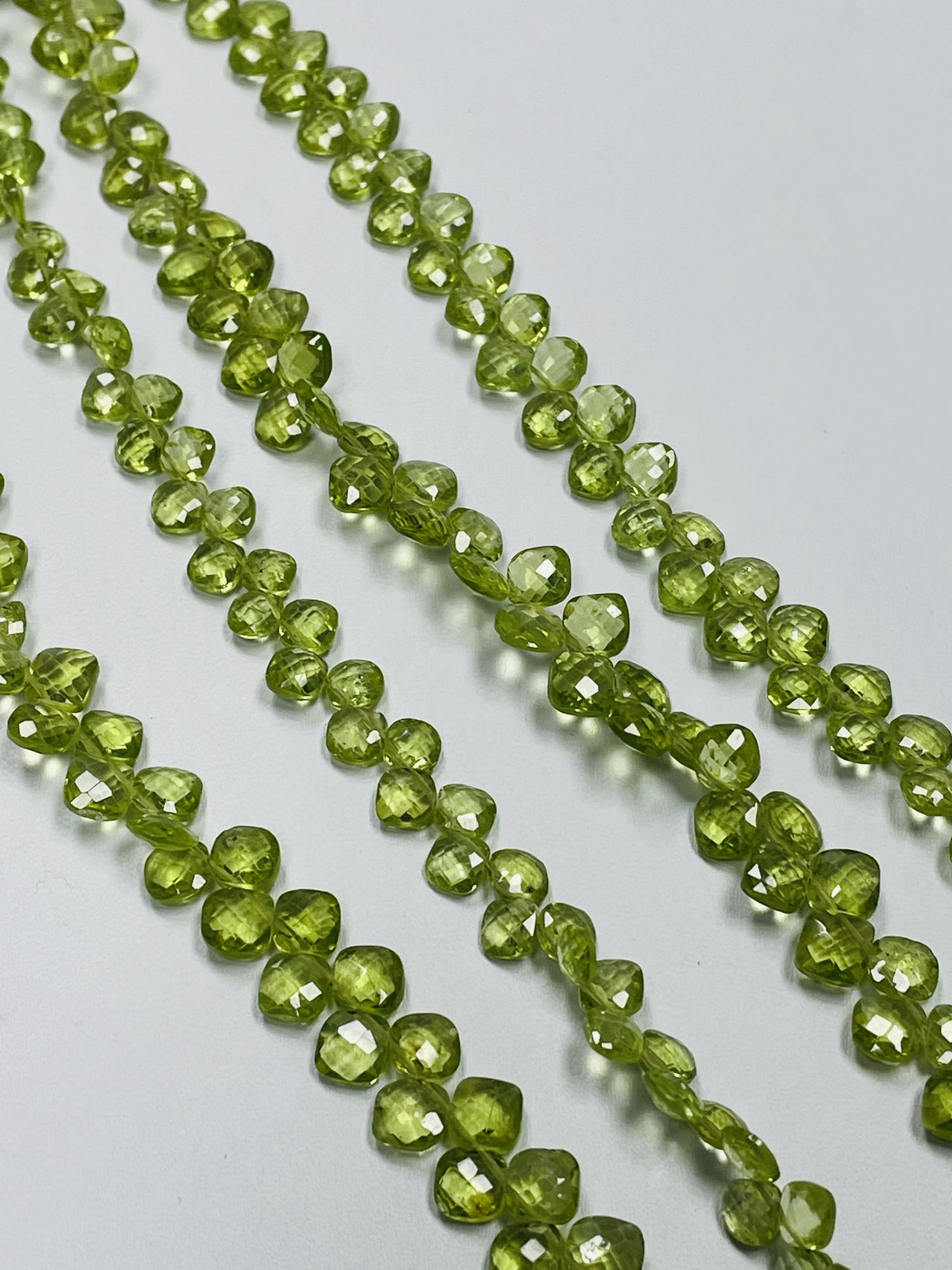 Peridot Cushion Faceted