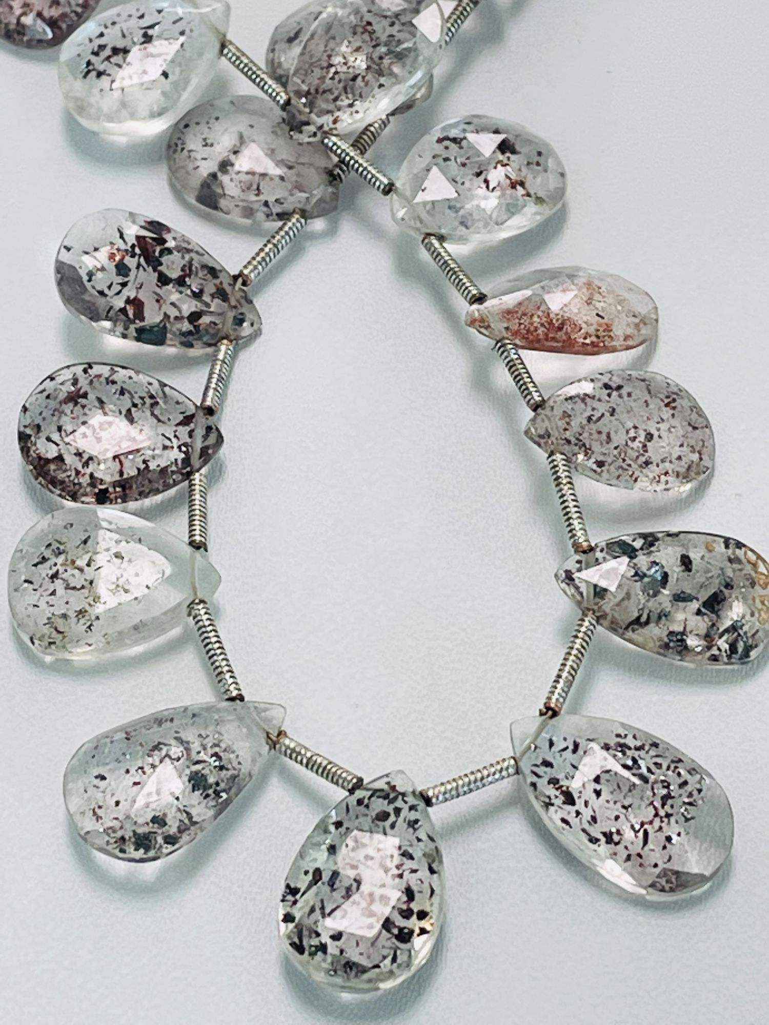 Moss Amethyst Pear Faceted